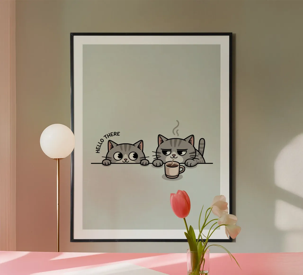 cute cat poster by uniqe world