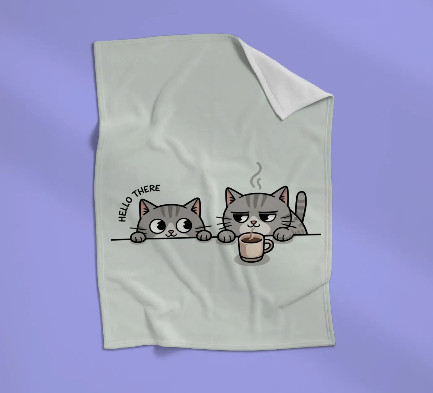cute cat Fleecedecke von uniqe world