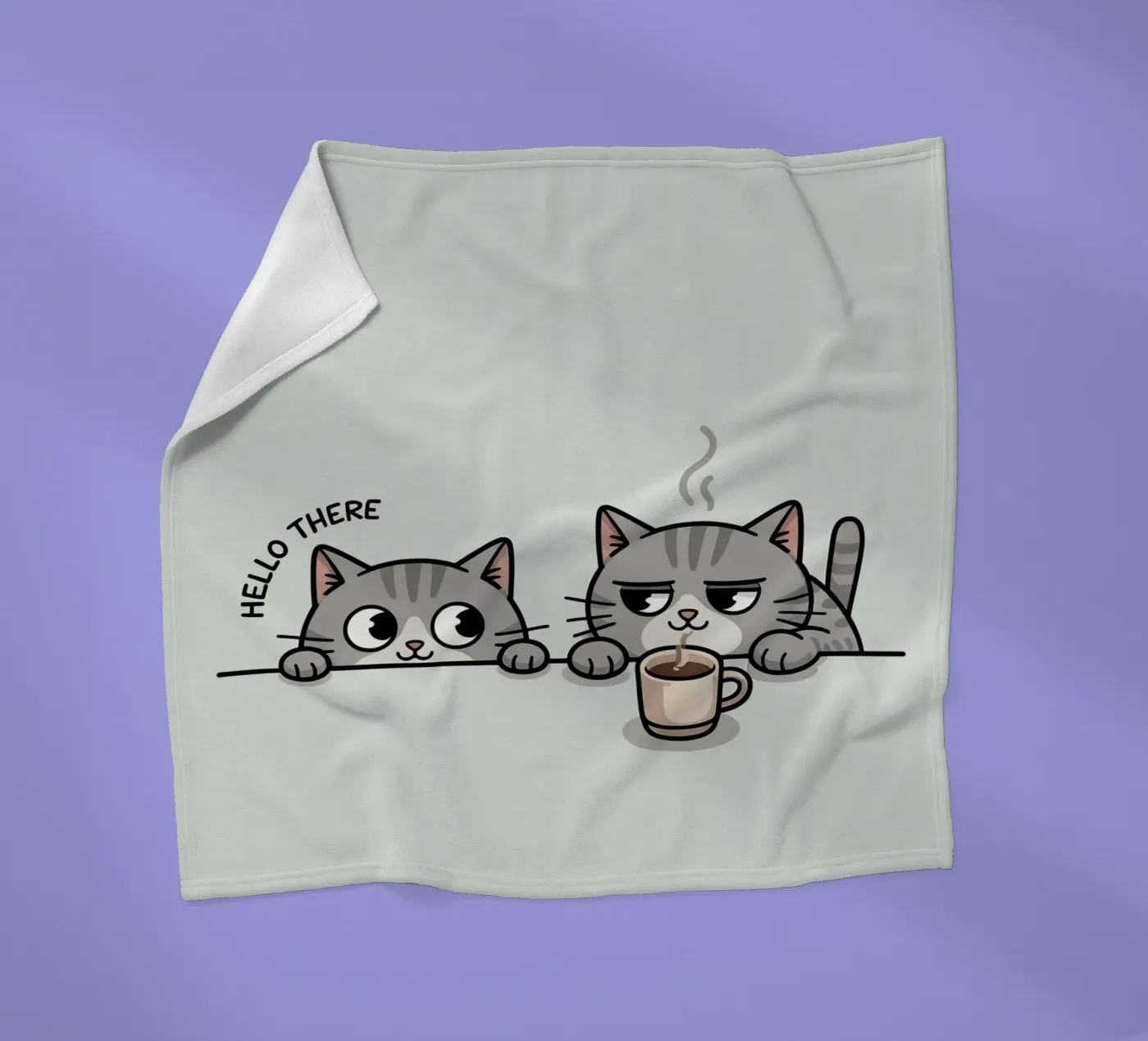 cute cat Fleecedecke von uniqe world