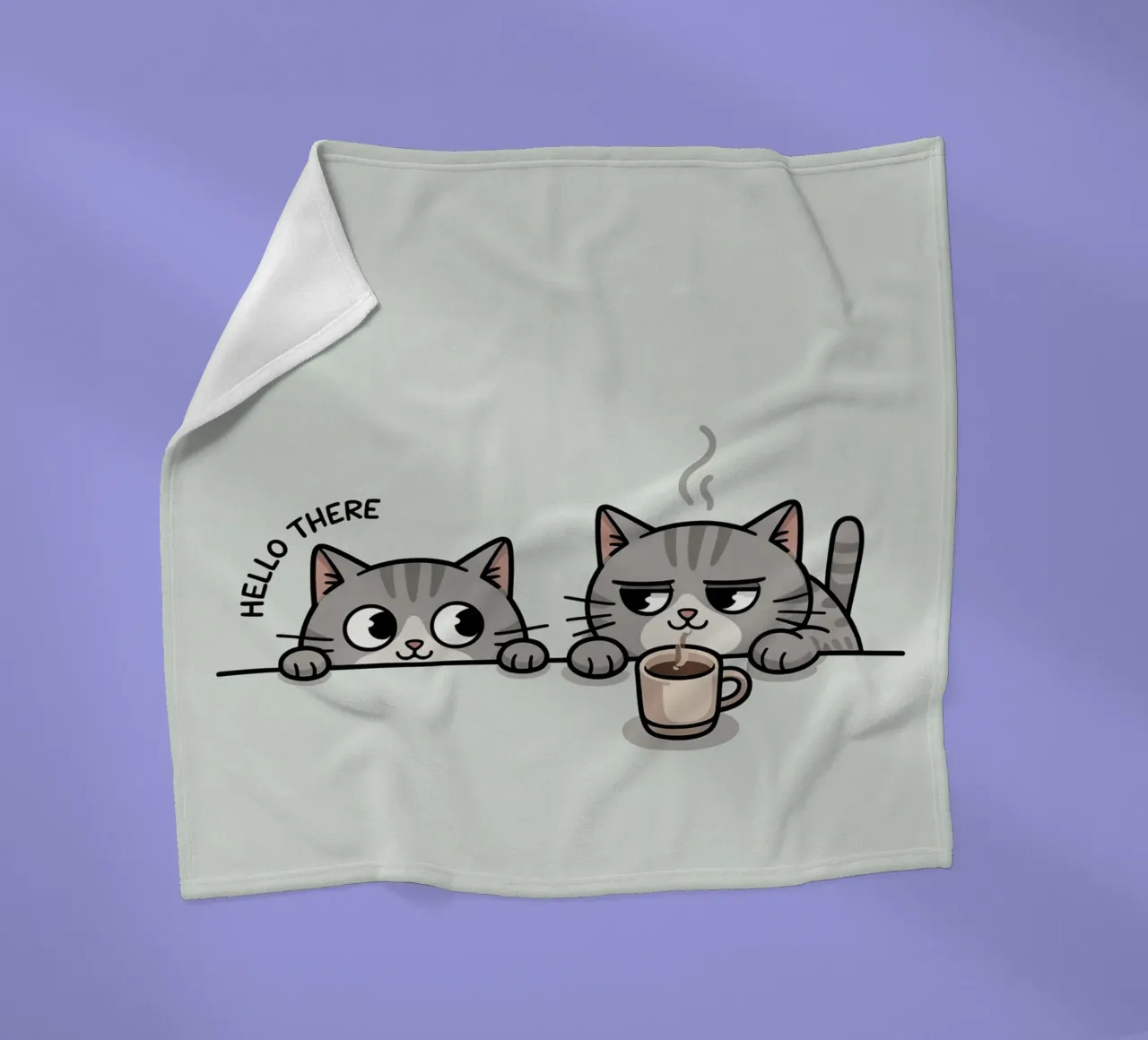 cute cat Fleecedecke von uniqe world