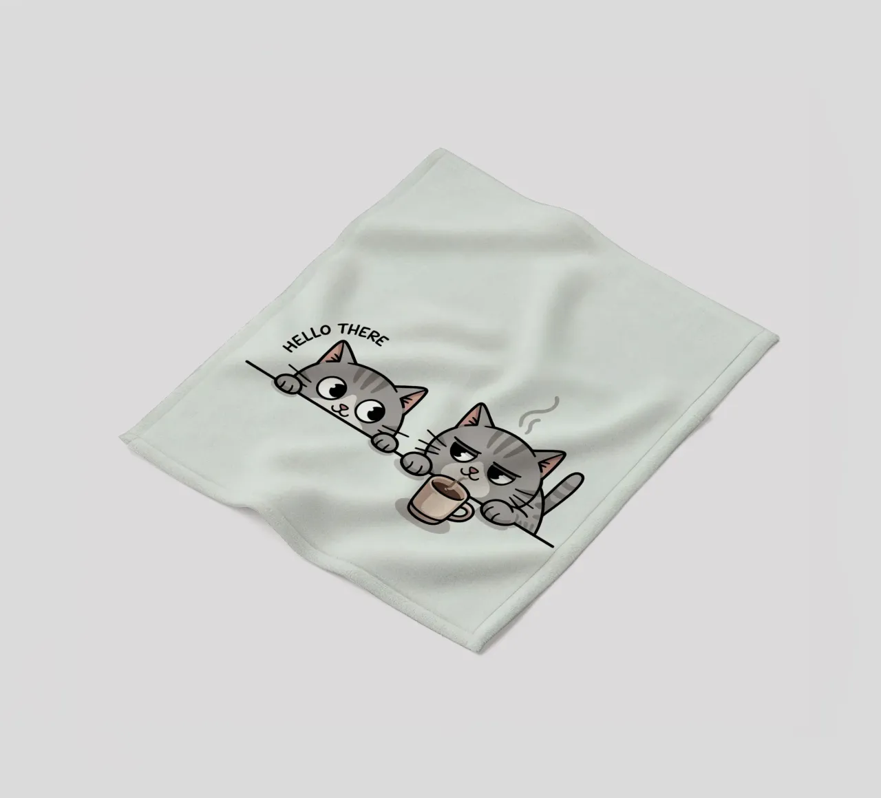 cute cat Fleecedecke von uniqe world