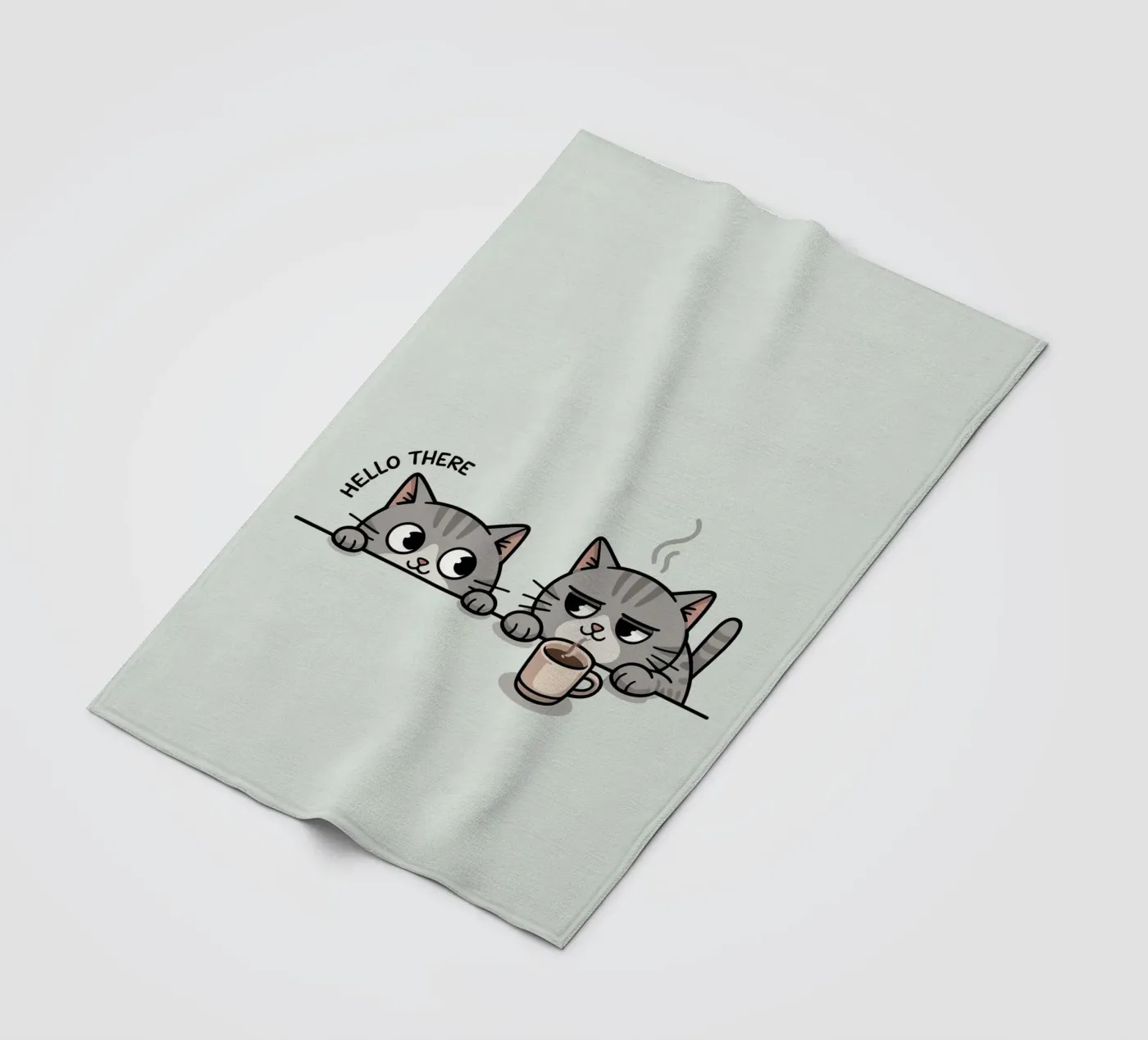 cute cat Fleecedecke von uniqe world