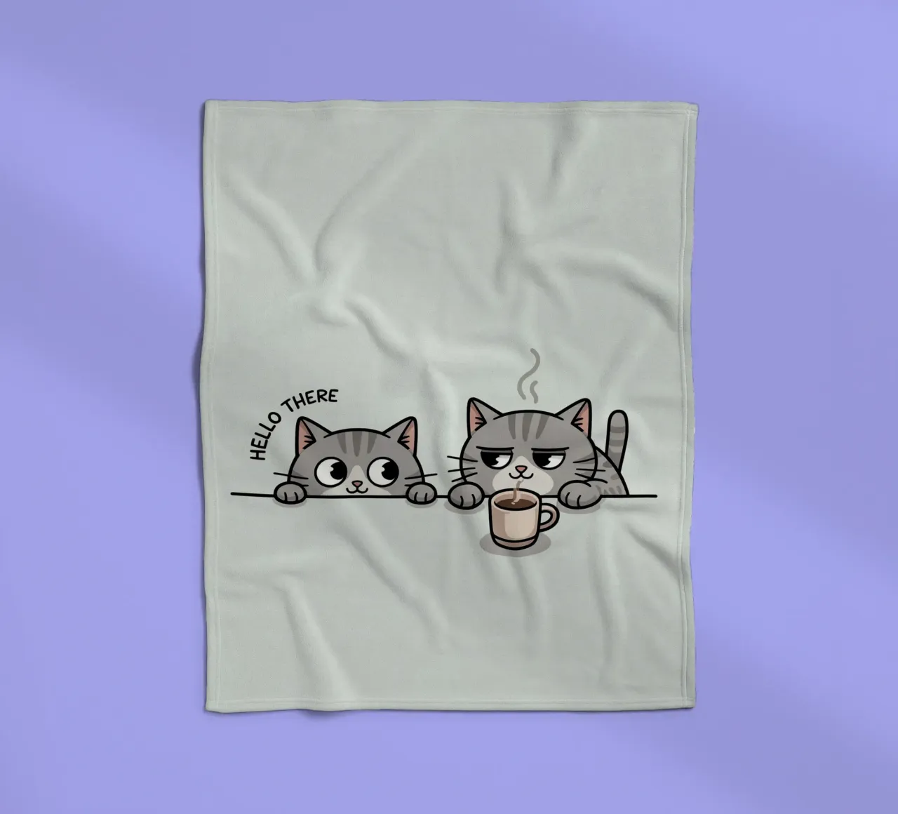 cute cat Fleecedecke von uniqe world