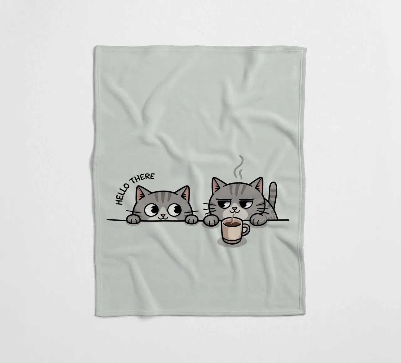 cute cat Fleecedecke von uniqe world