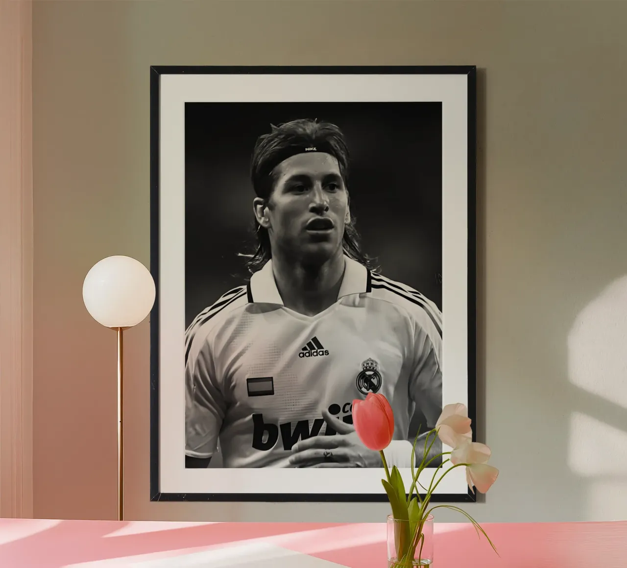 Sergio Ramos poster da Black White Poster