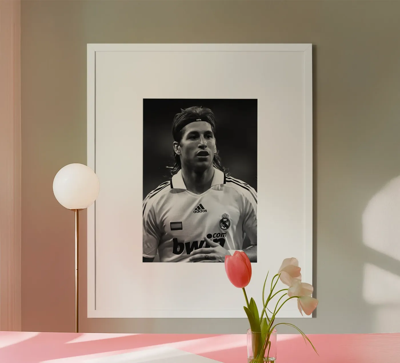 Sergio Ramos poster by Black White Poster