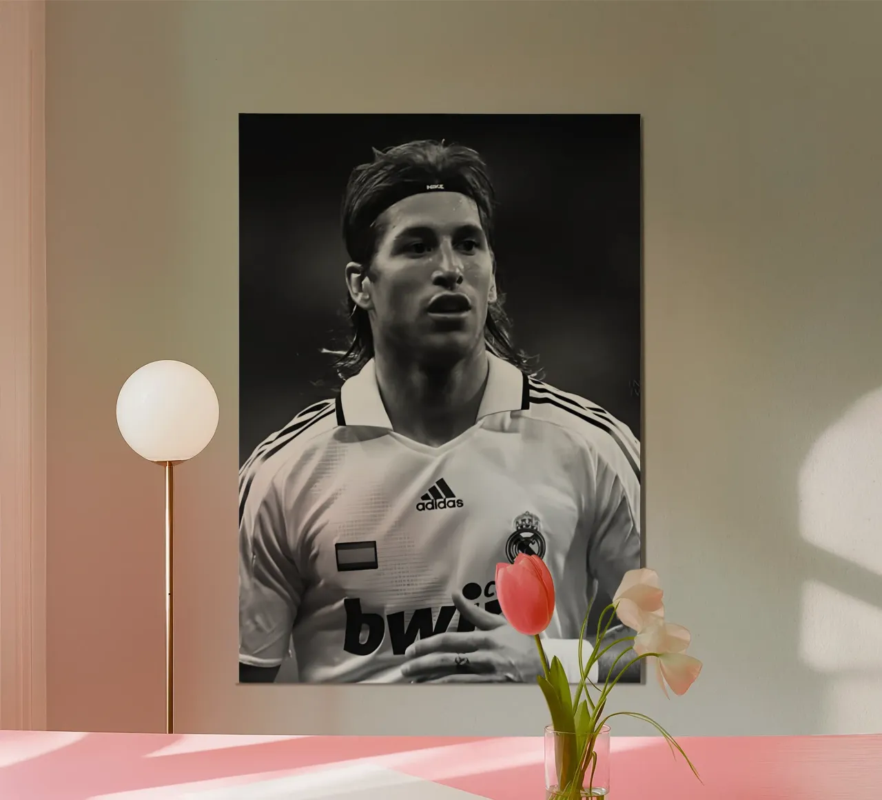 Sergio Ramos poster da Black White Poster
