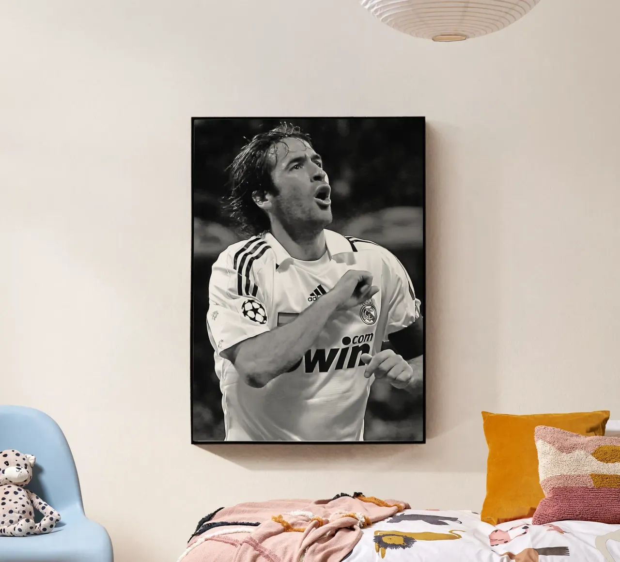 Raúl González plexiglass da Black White Poster