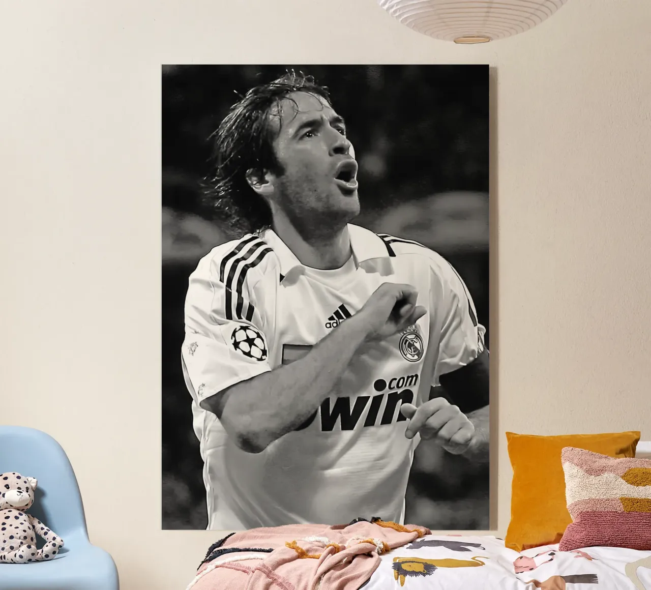 Raúl González plexiglass da Black White Poster