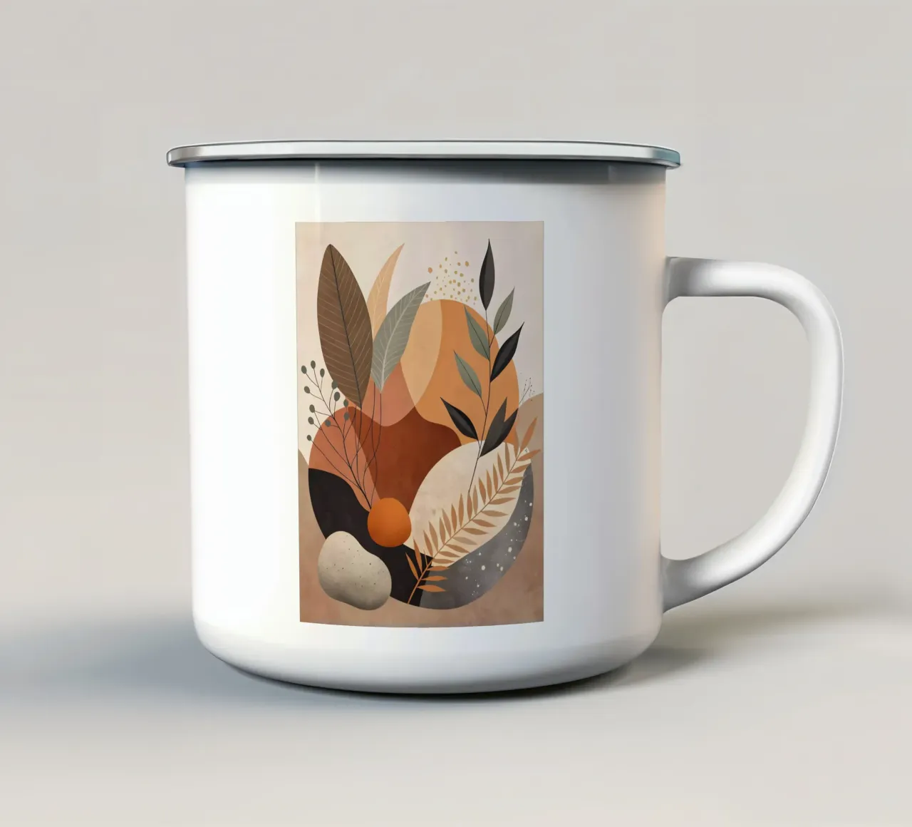Astratto autunnale tazza in smalto da Artistic-shop