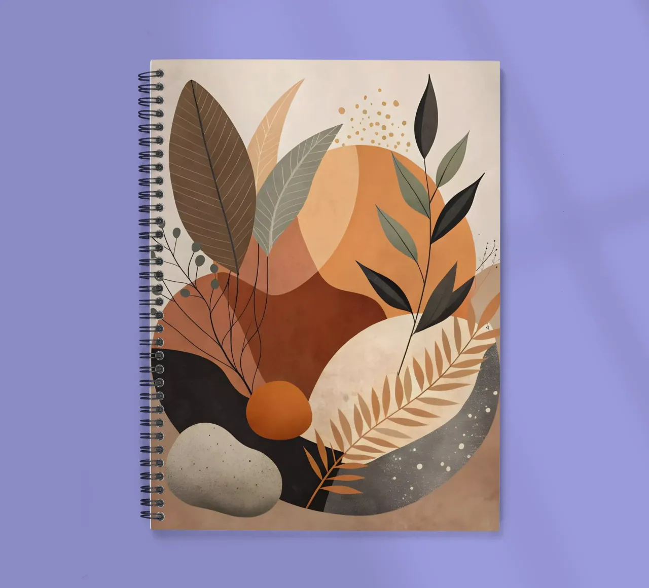 Autumnal Abstract spiral notebook by Artistic-shop