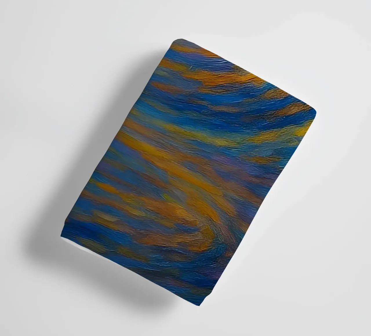 Man Facing Glowing Swirl in Dreamlike Vortex Scene towel by Vincent’s Universe