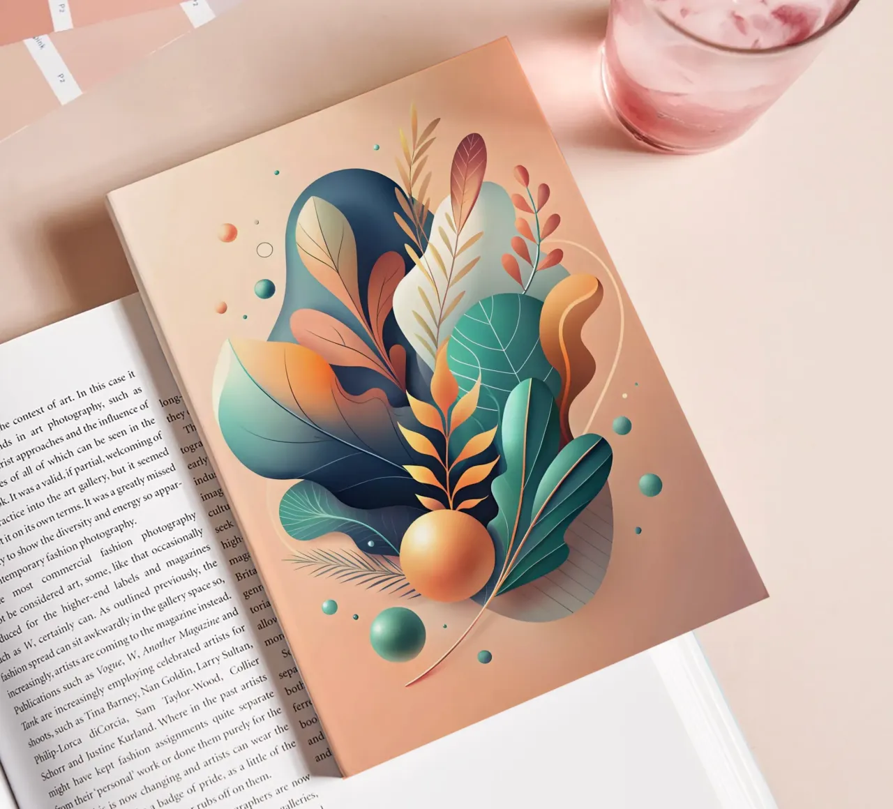 Autumnal Abstract notebook by Artistic-shop