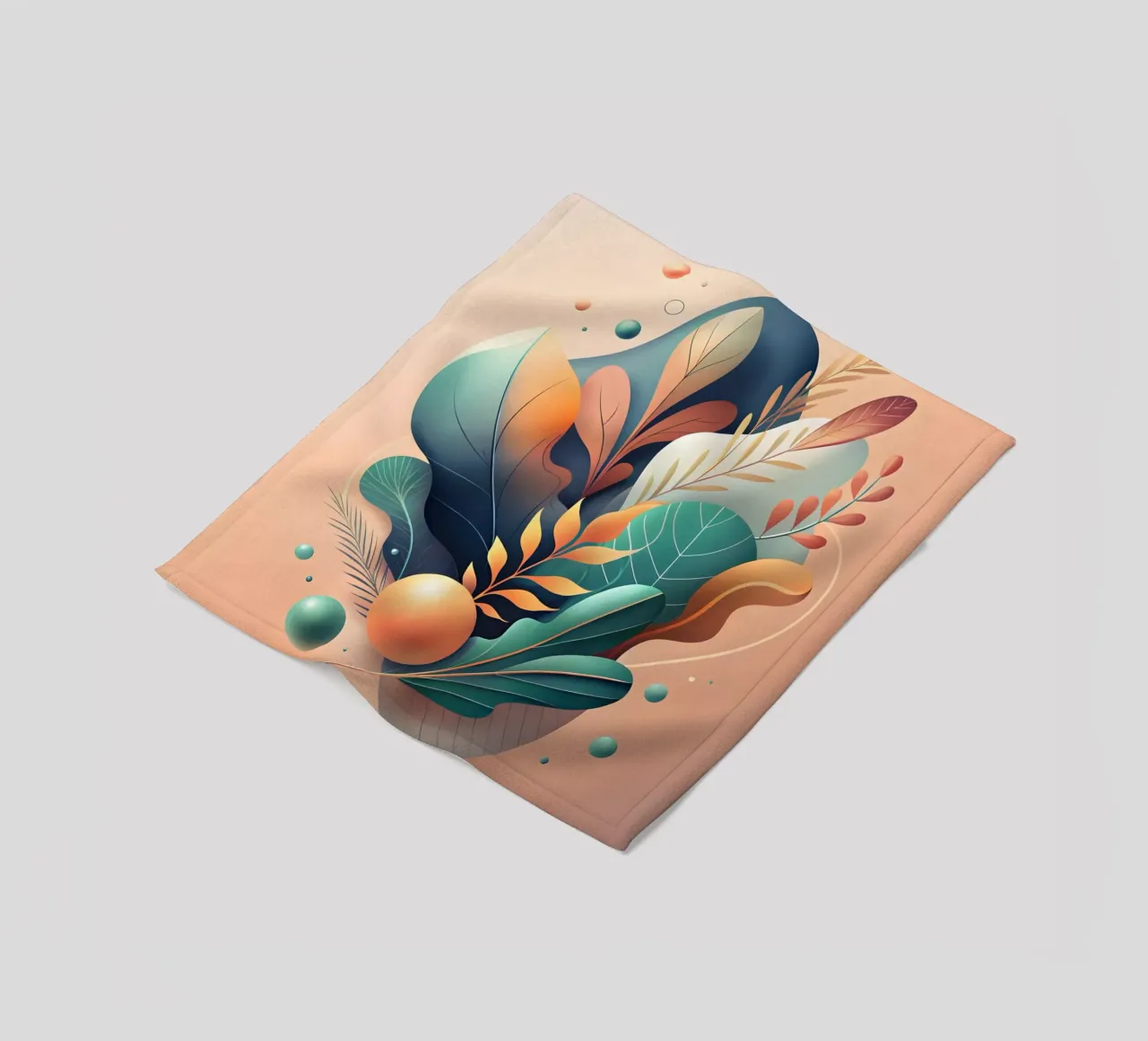 Herfstig abstract fleecedeken van Artistic-shop