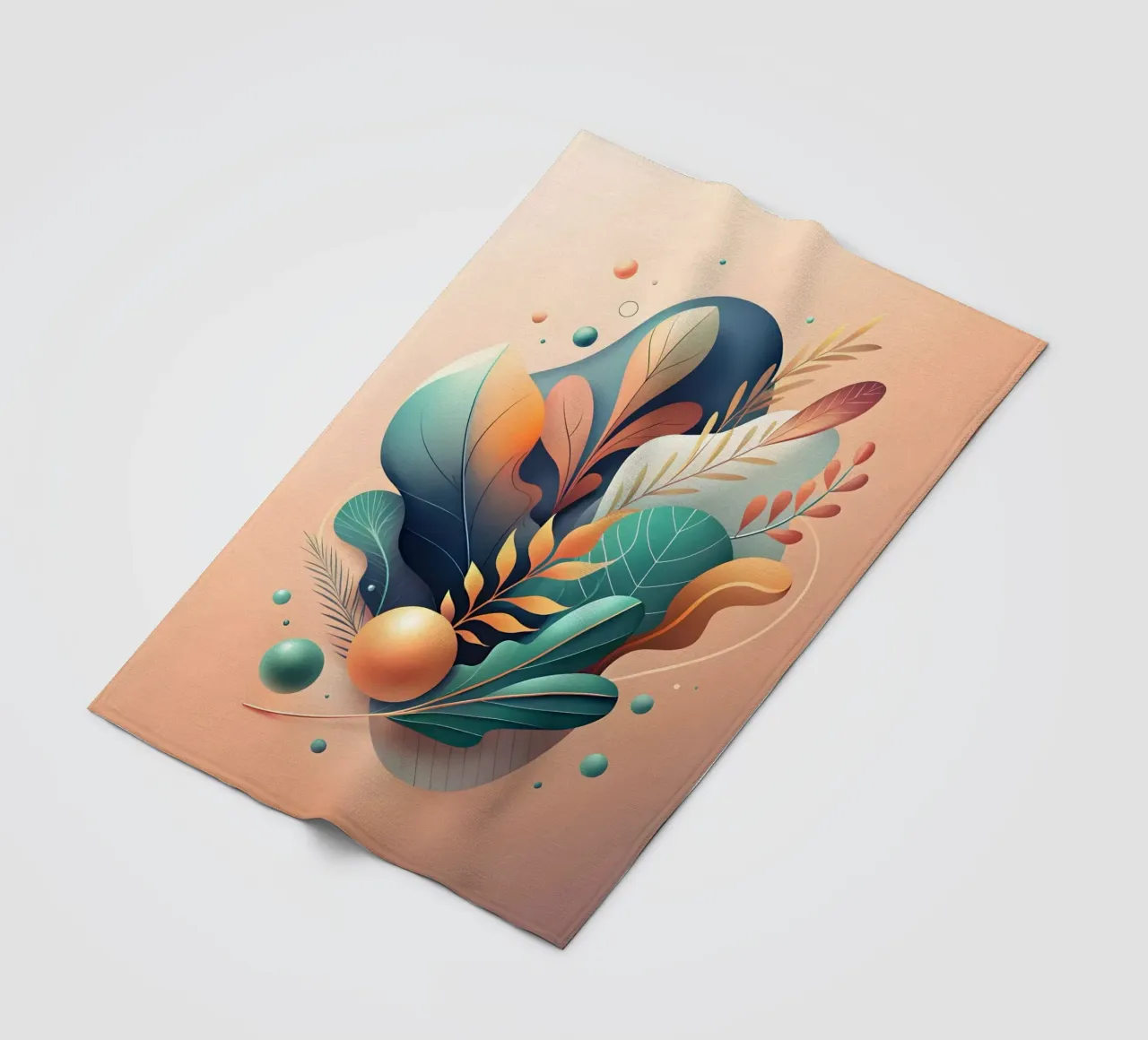 Herfstig abstract fleecedeken van Artistic-shop