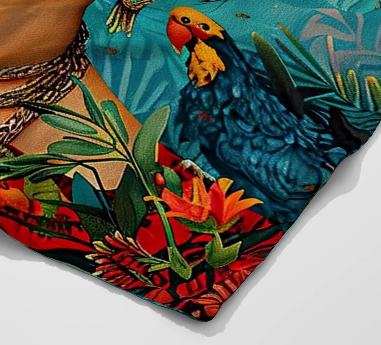 Frida Kahlo "Strength in Silence" coperta in pile da Fantasias Florales