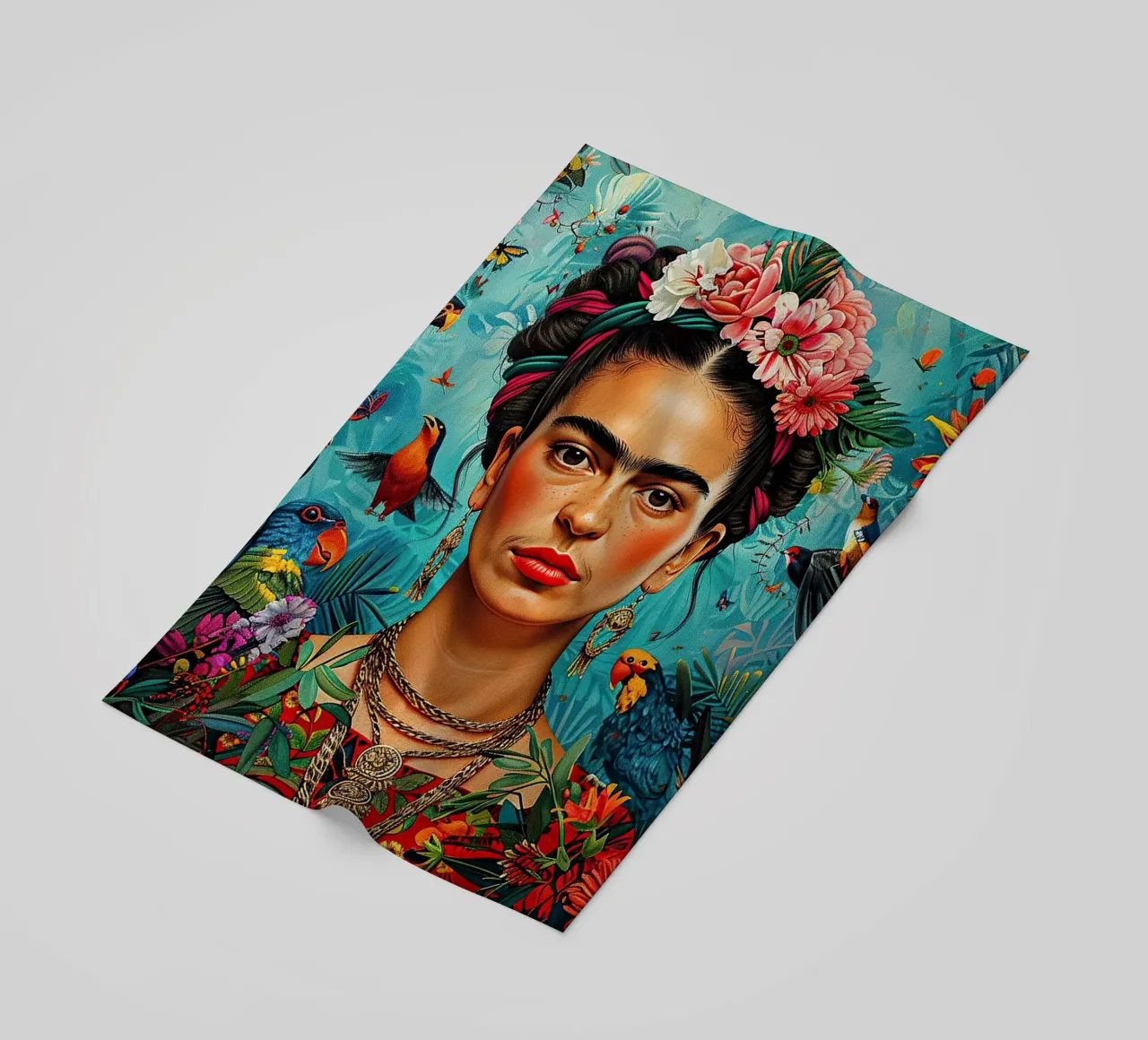 Frida Kahlo "Strength in Silence" telo mare da Fantasias Florales