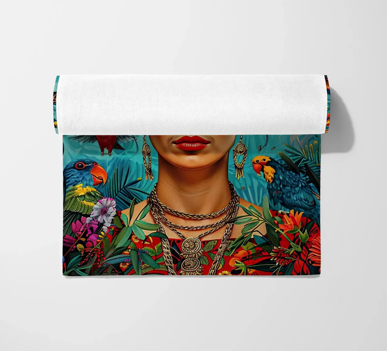 Frida Kahlo "Strength in Silence" telo mare da Fantasias Florales