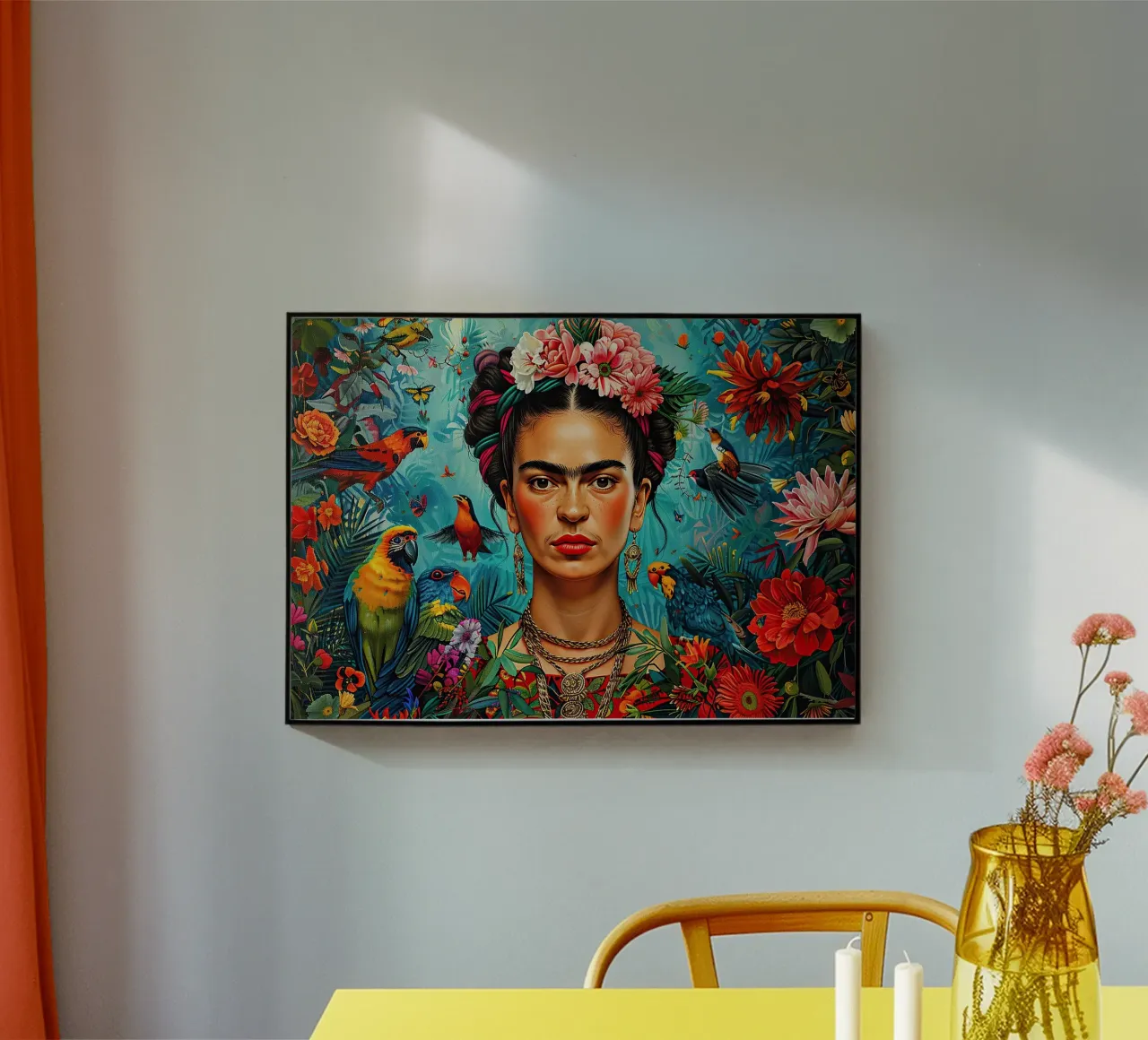 Frida Kahlo "Strength in Silence" plexiglass da Fantasias Florales