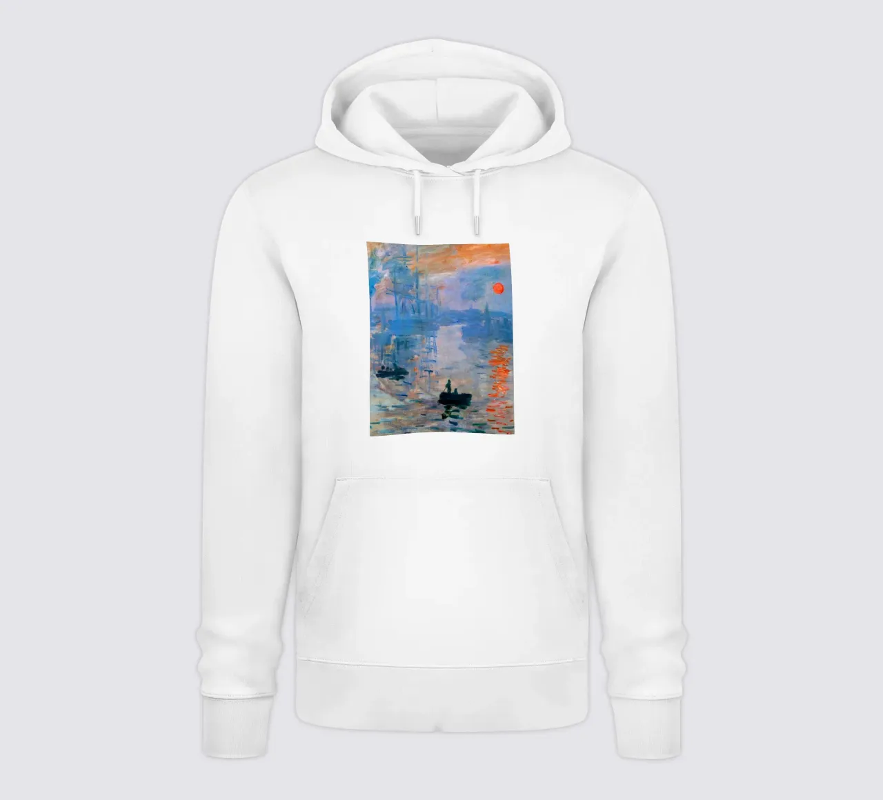 Impressione di Monet all'alba felpa con cappuccio da Art in Color