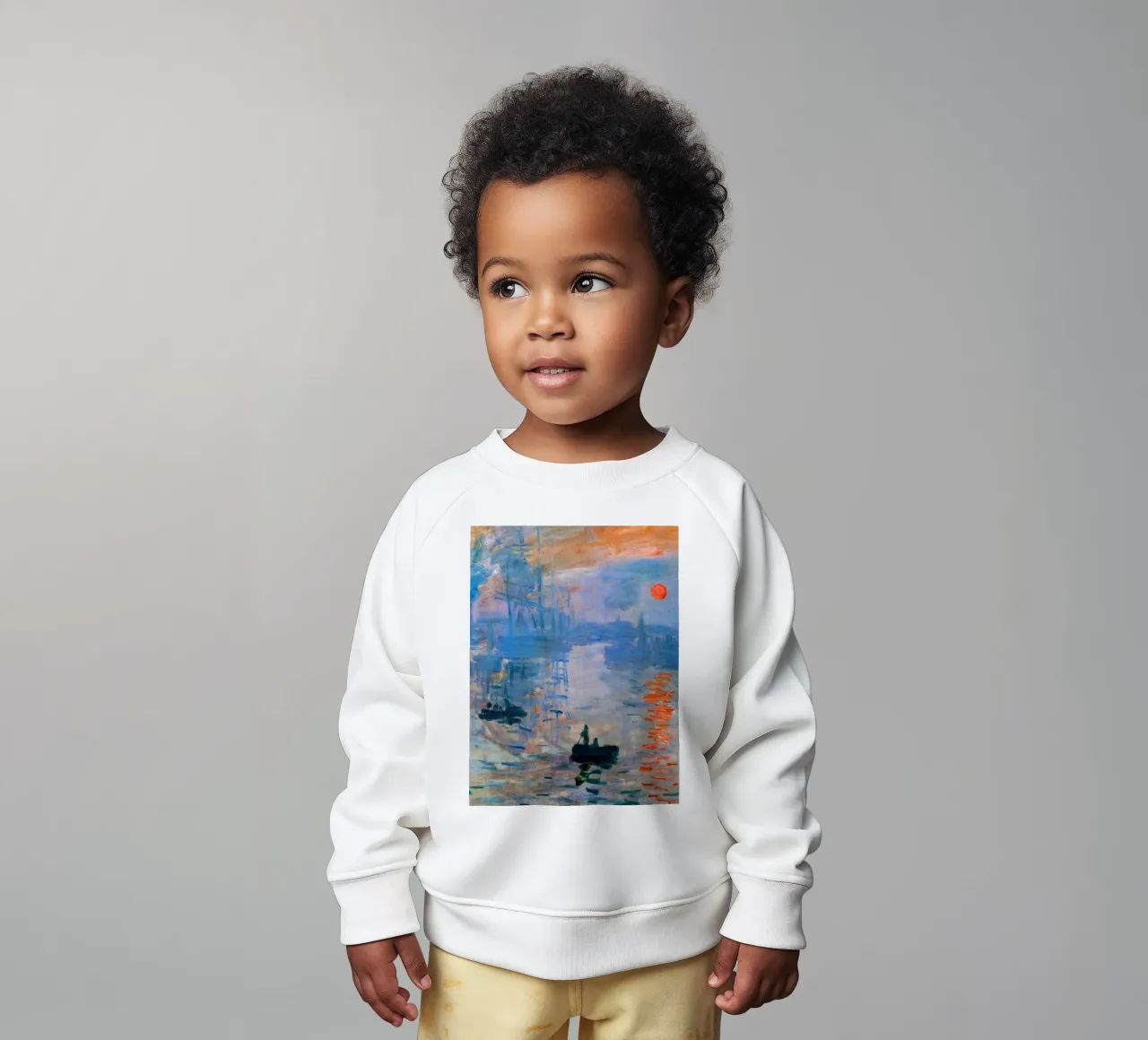 Impressione di Monet all'alba felpa neonato da Art in Color