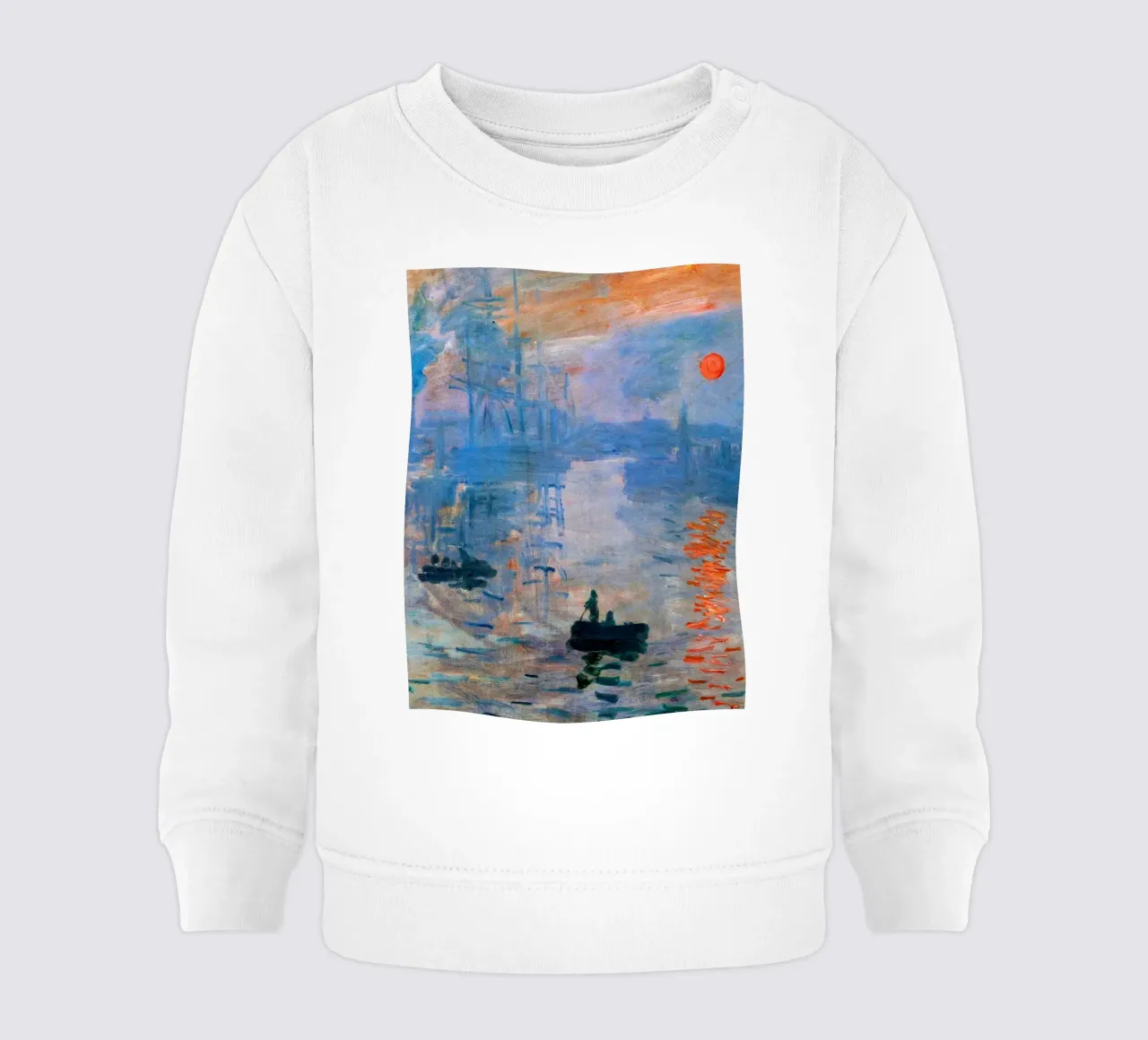 Impressione di Monet all'alba felpa neonato da Art in Color