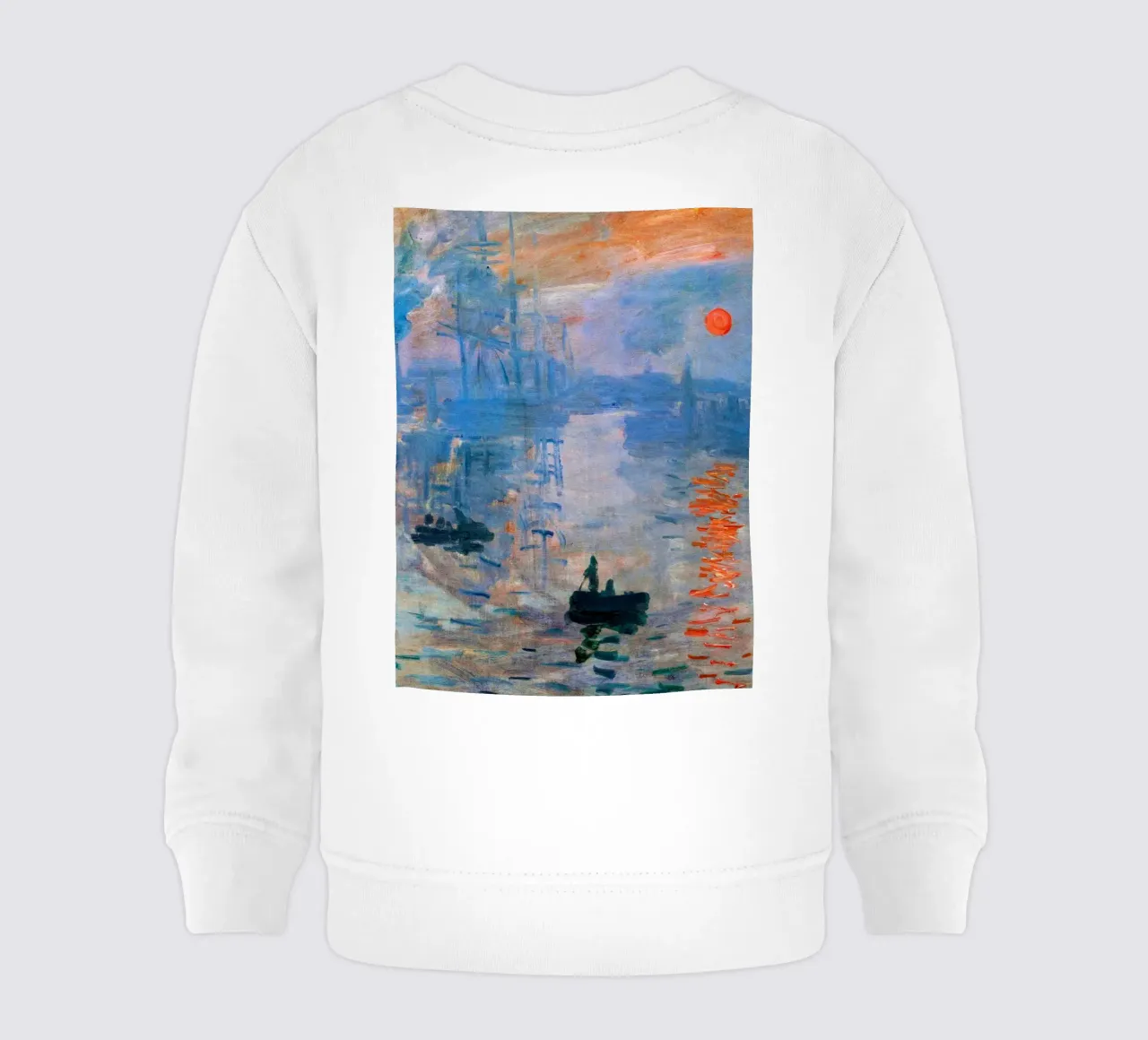 Impressione di Monet all'alba felpa neonato da Art in Color