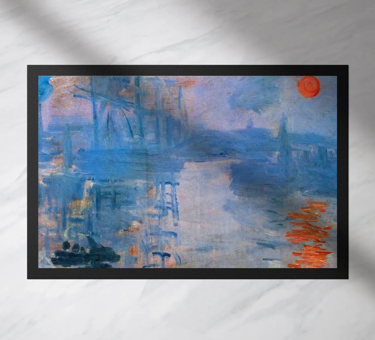 Impressione di Monet all'alba zerbino da Art in Color