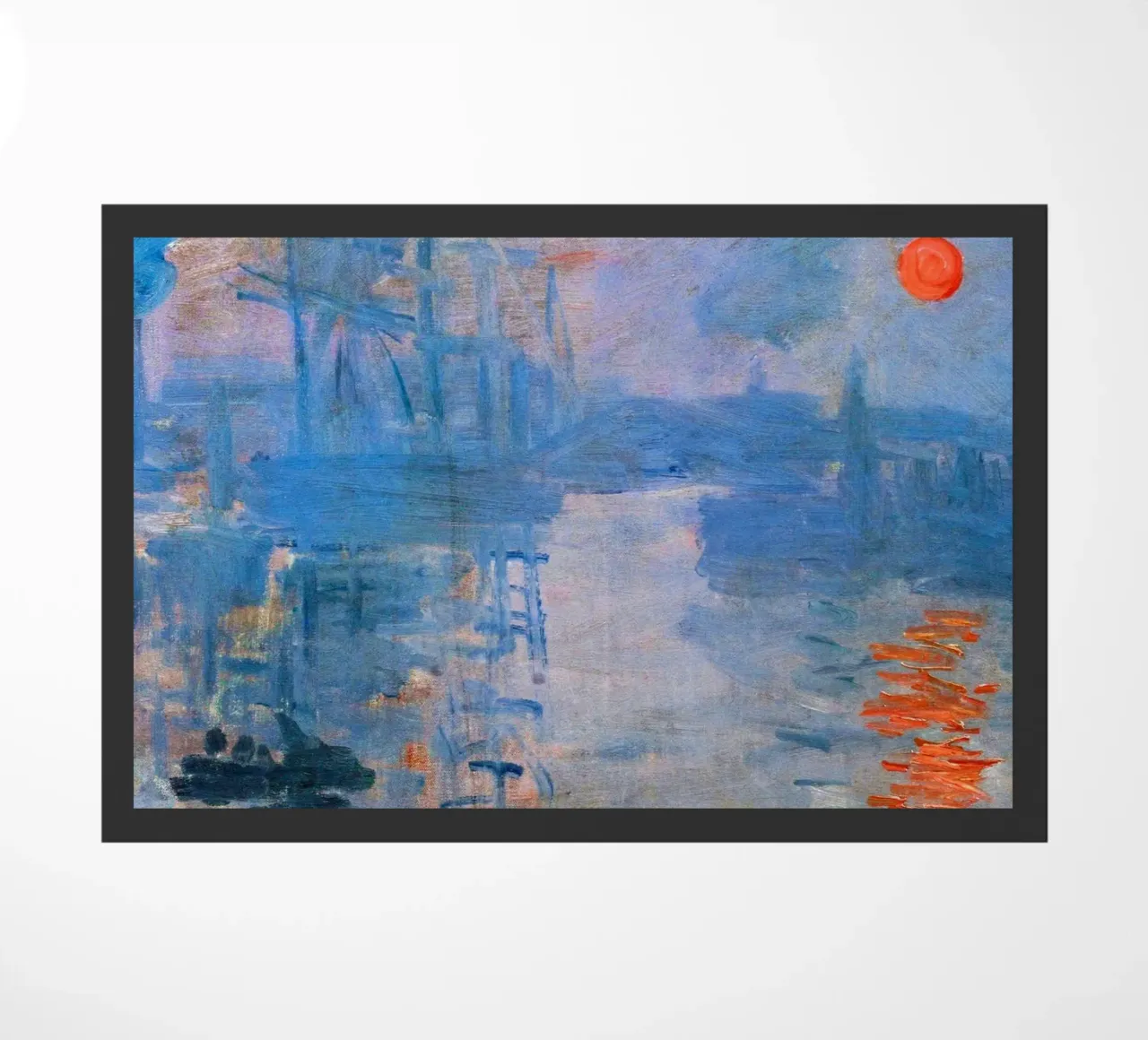 Impressione di Monet all'alba zerbino da Art in Color