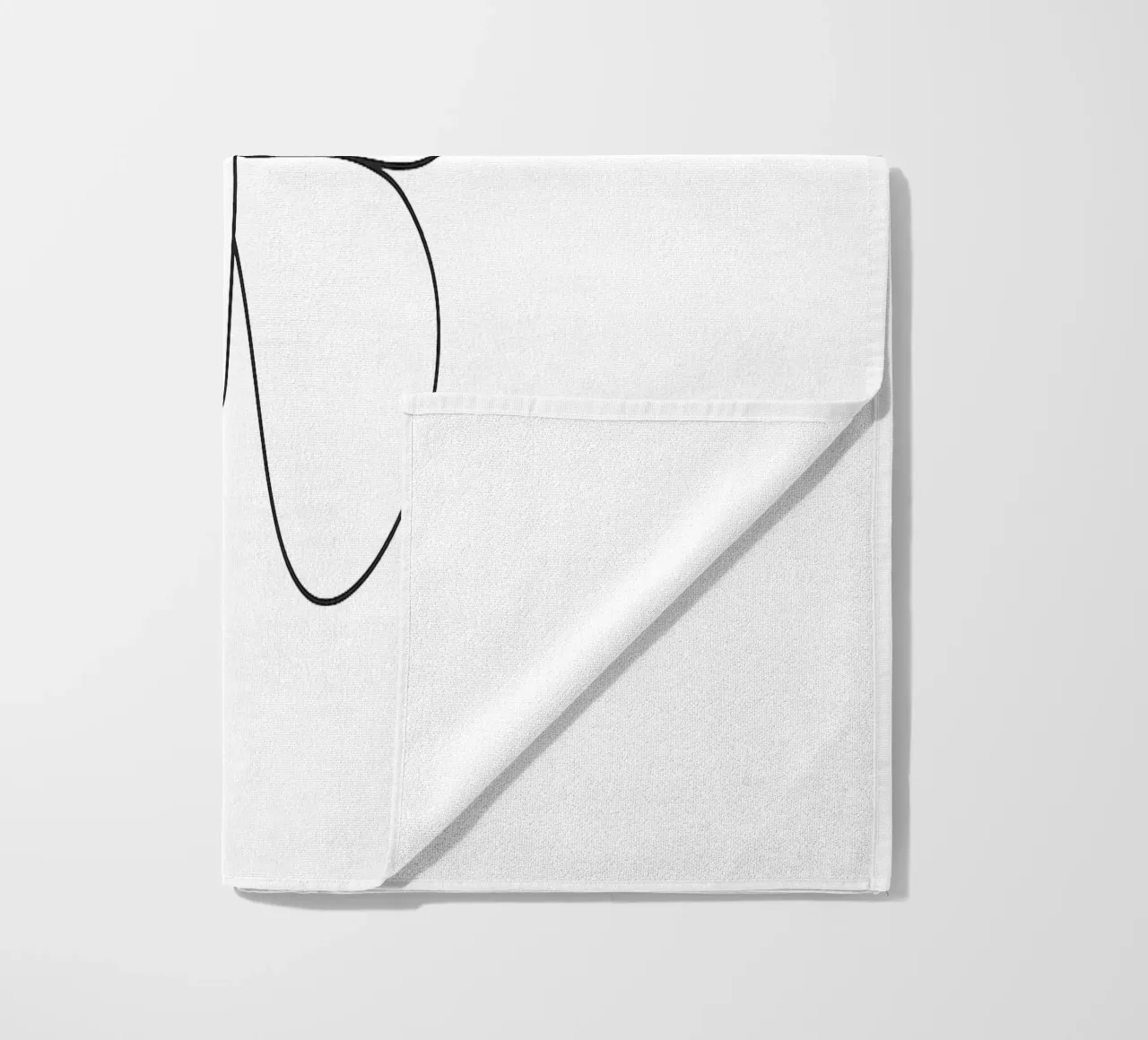 Farfalla minimalista line art farfalla telo mare da Bold & Simple