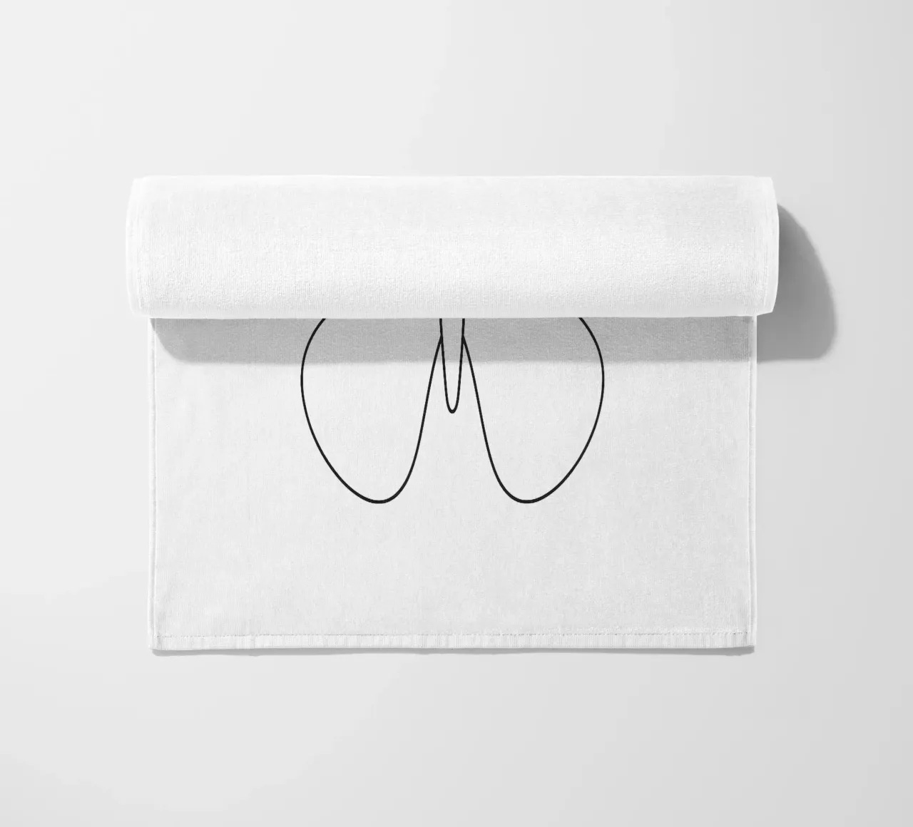 Farfalla minimalista line art farfalla telo mare da Bold & Simple