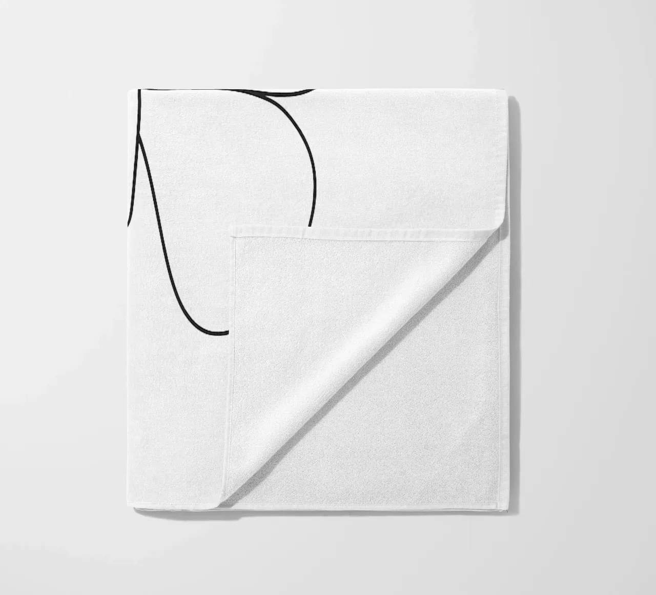 Farfalla minimalista line art farfalla telo mare da Bold & Simple