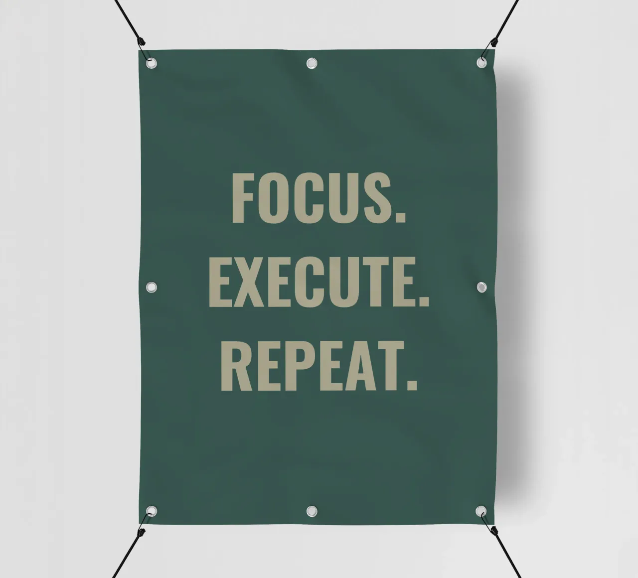 FOCUS. EXECUTE. REPEAT. telo in pvc da Simple