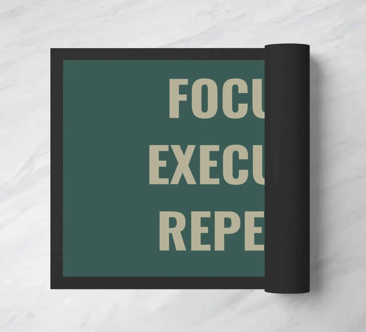 FOCUS. EXECUTE. REPEAT. doormat by Simple