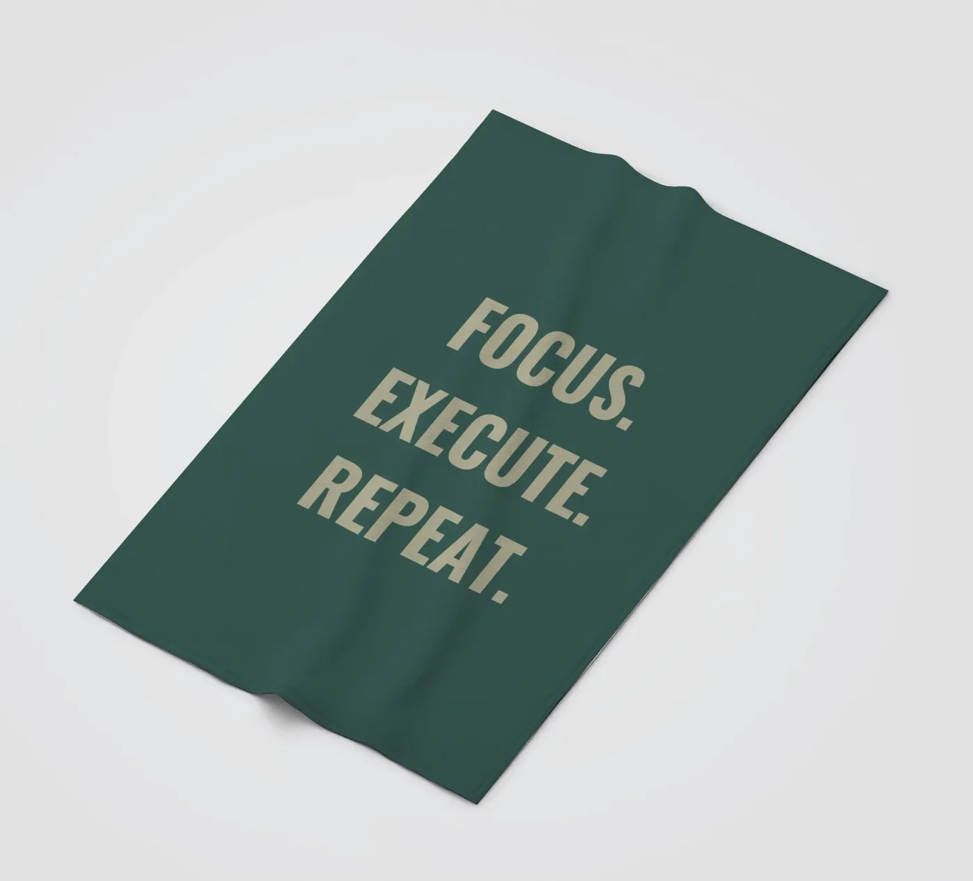 FOCUS. EXECUTE. REPEAT. fleece blanket by Simple