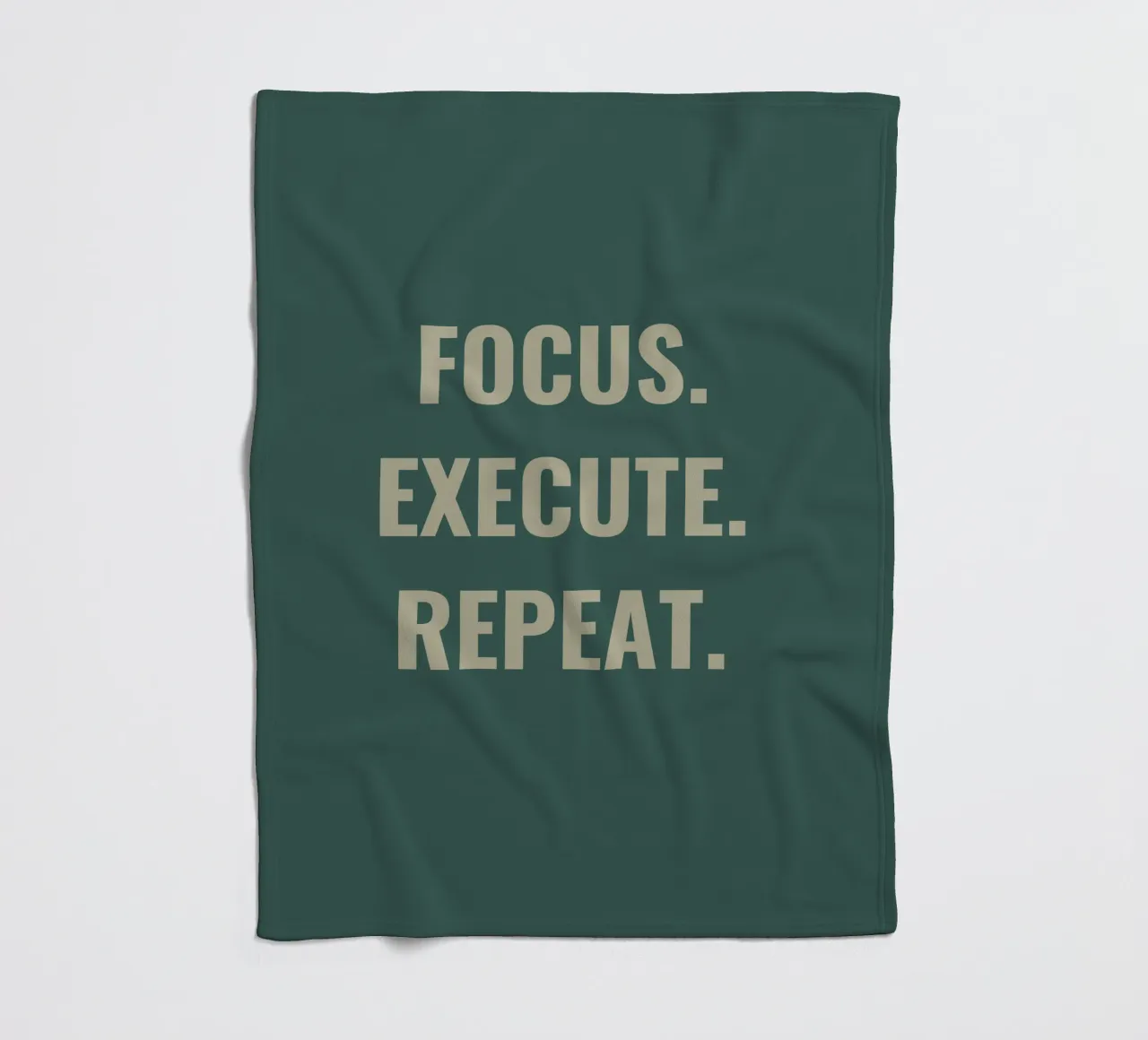 FOCUS. EXECUTE. REPEAT. fleece blanket by Simple
