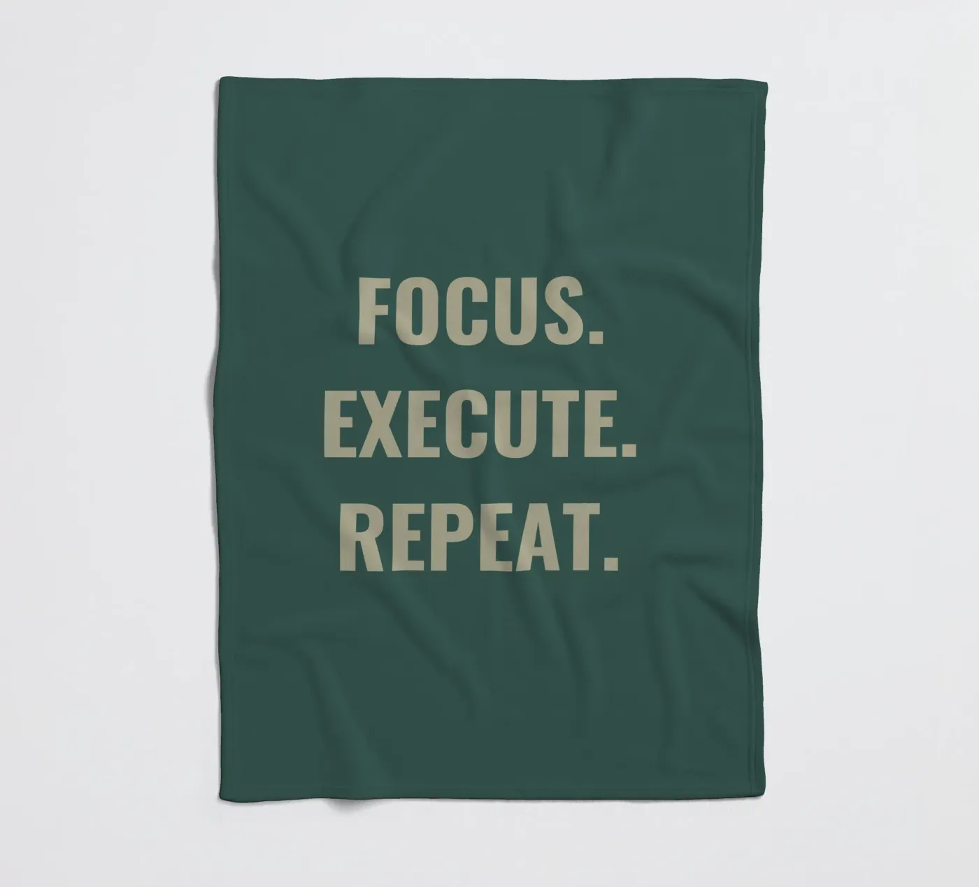 FOCUS. EXECUTE. REPEAT. fleece blanket by Simple
