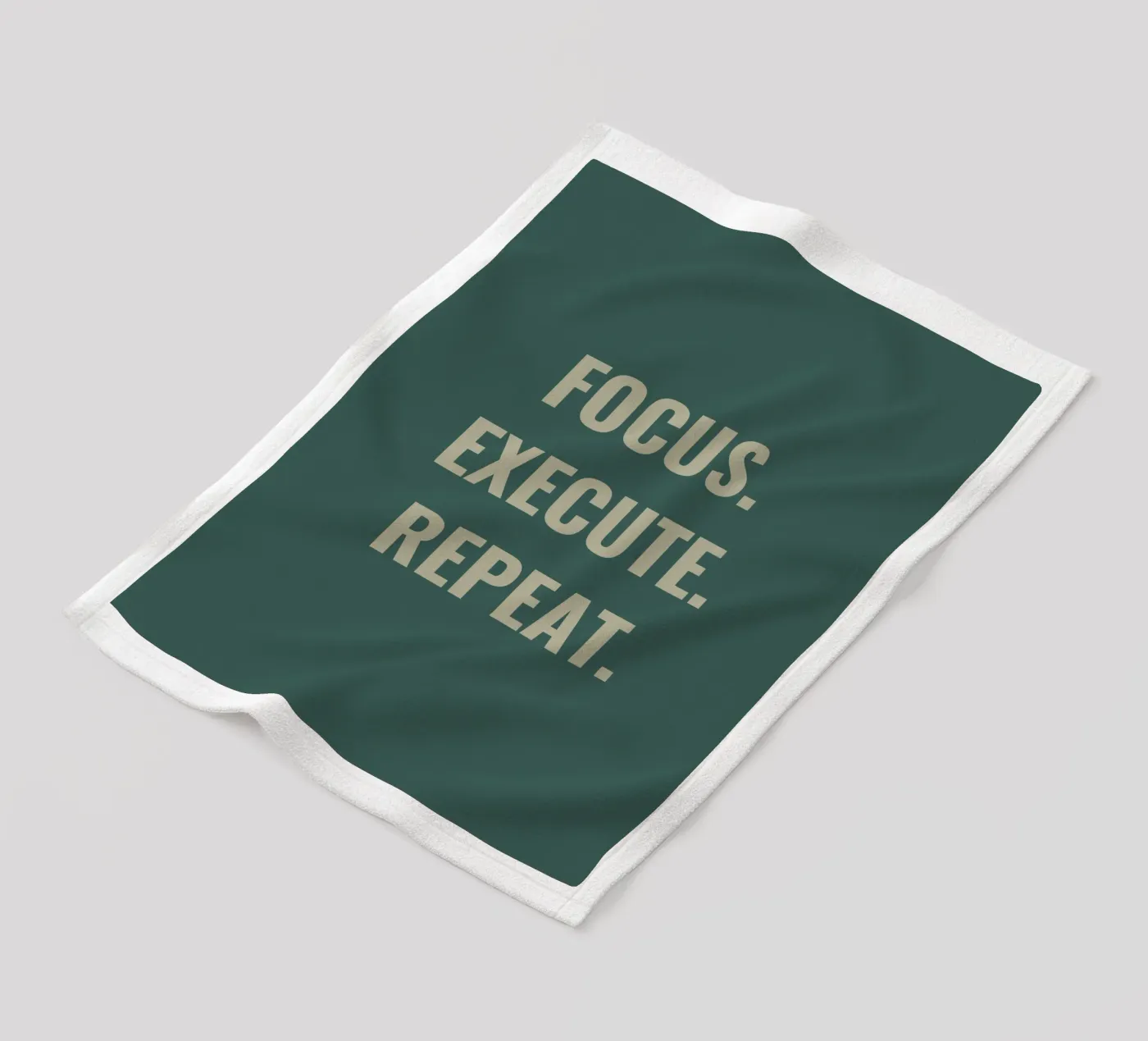 FOCUS. EXECUTE. REPEAT. fleece blanket by Simple
