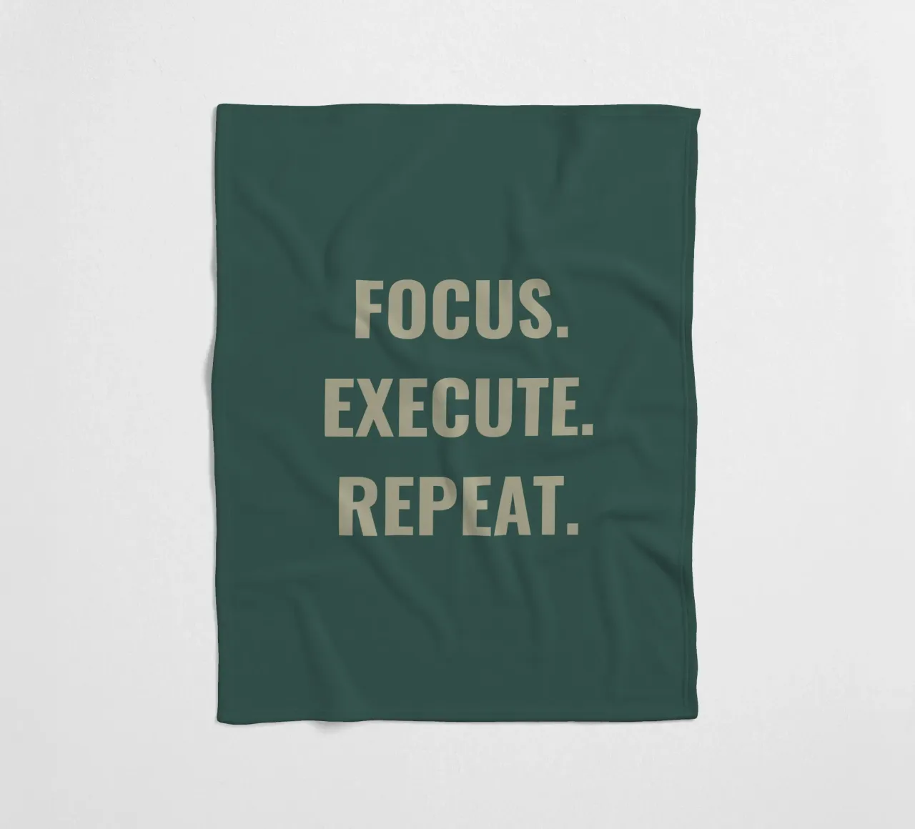 FOCUS. EXECUTE. REPEAT. fleece blanket by Simple