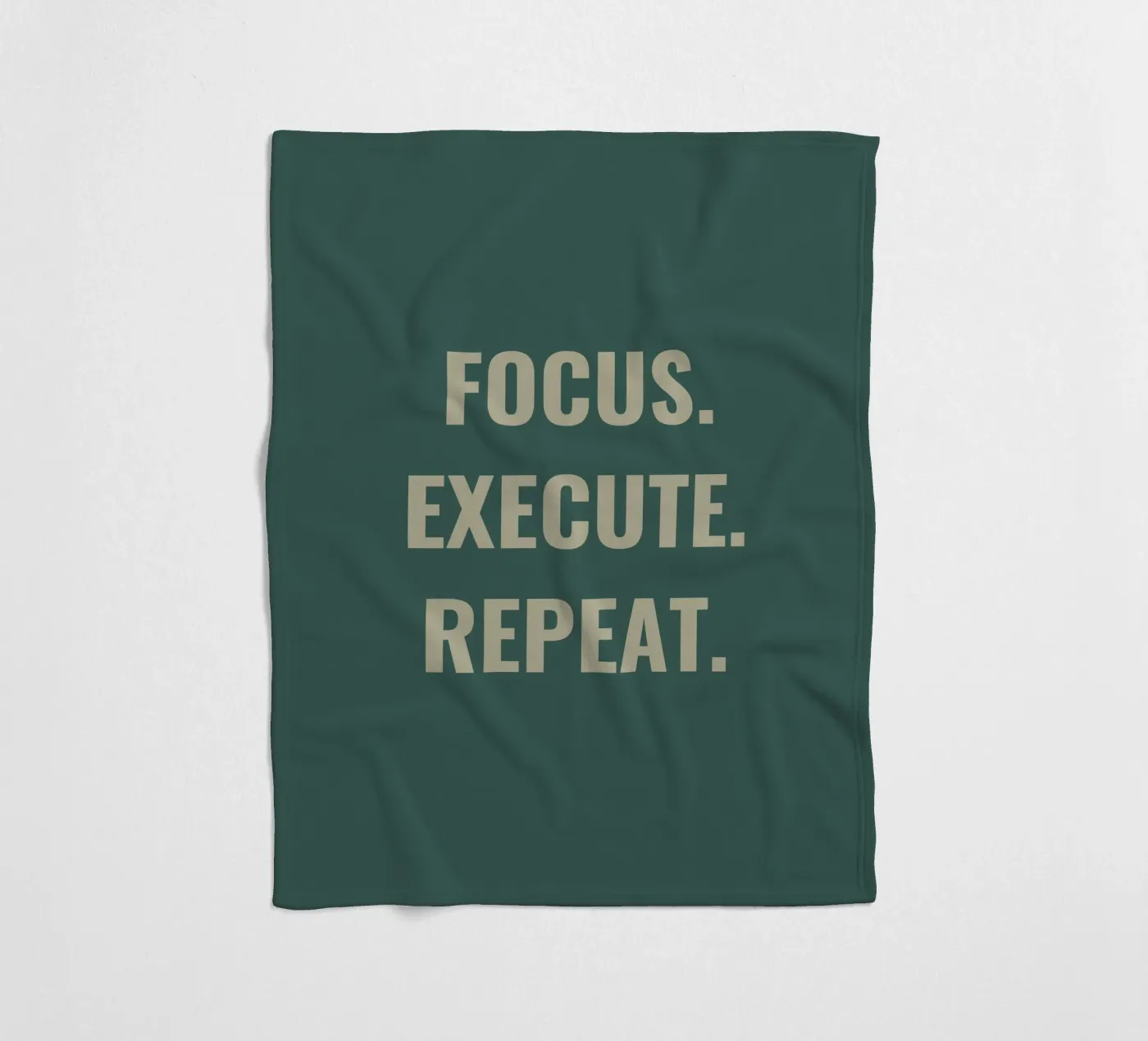 FOCUS. EXECUTE. REPEAT. fleece blanket by Simple