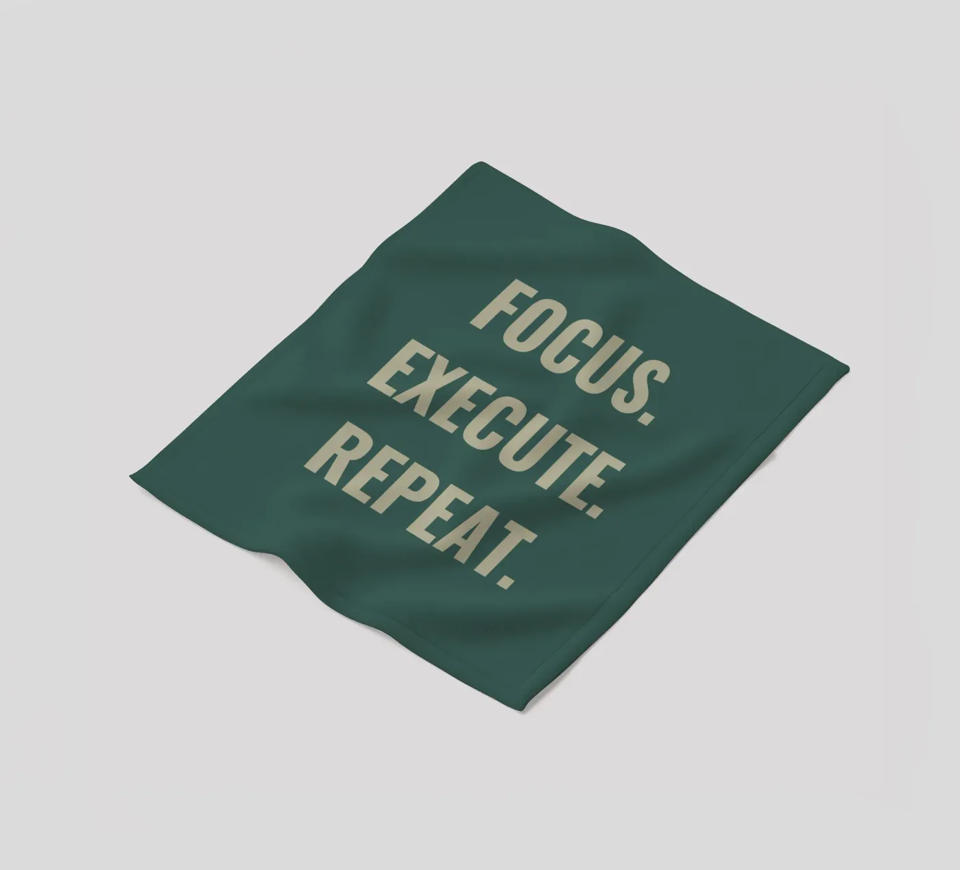 FOCUS. EXECUTE. REPEAT. fleece blanket by Simple