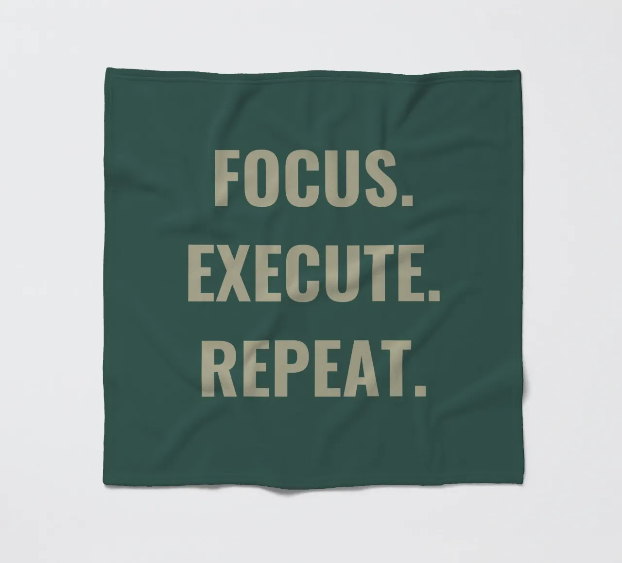 FOCUS. EXECUTE. REPEAT. fleece blanket by Simple