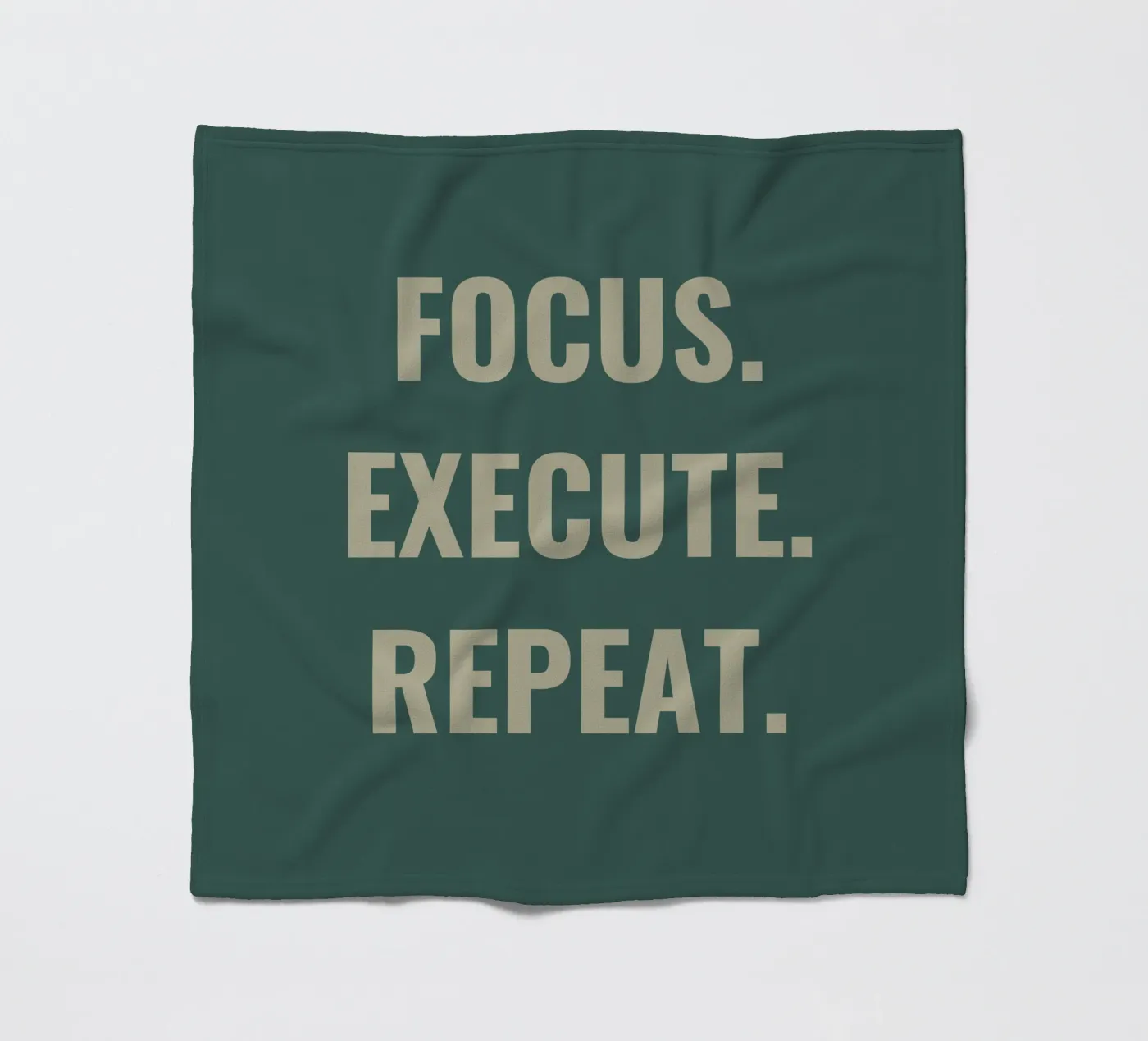 FOCUS. EXECUTE. REPEAT. fleece blanket by Simple
