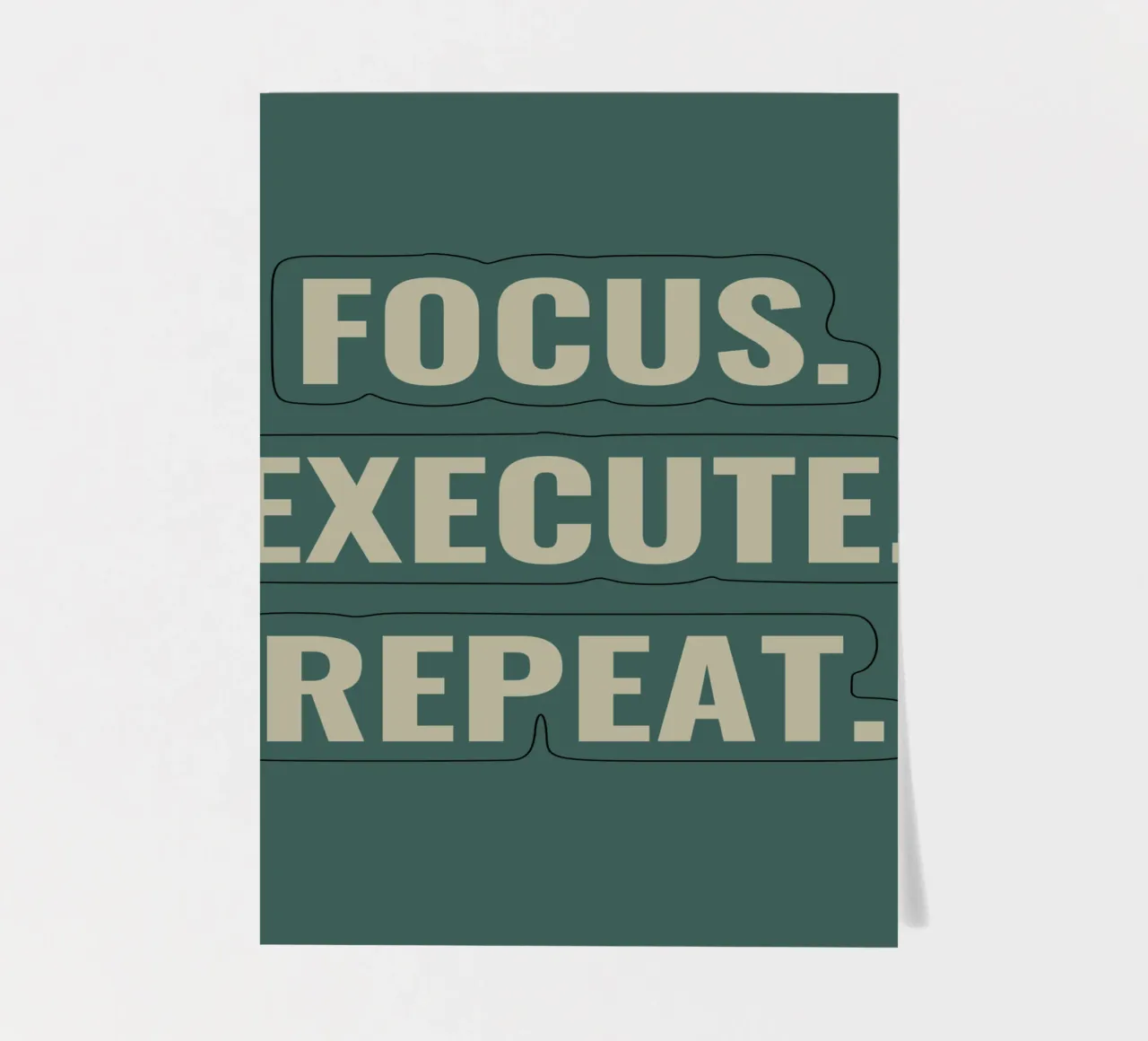 FOCUS. EXECUTE. REPEAT. sticker sheet by Simple
