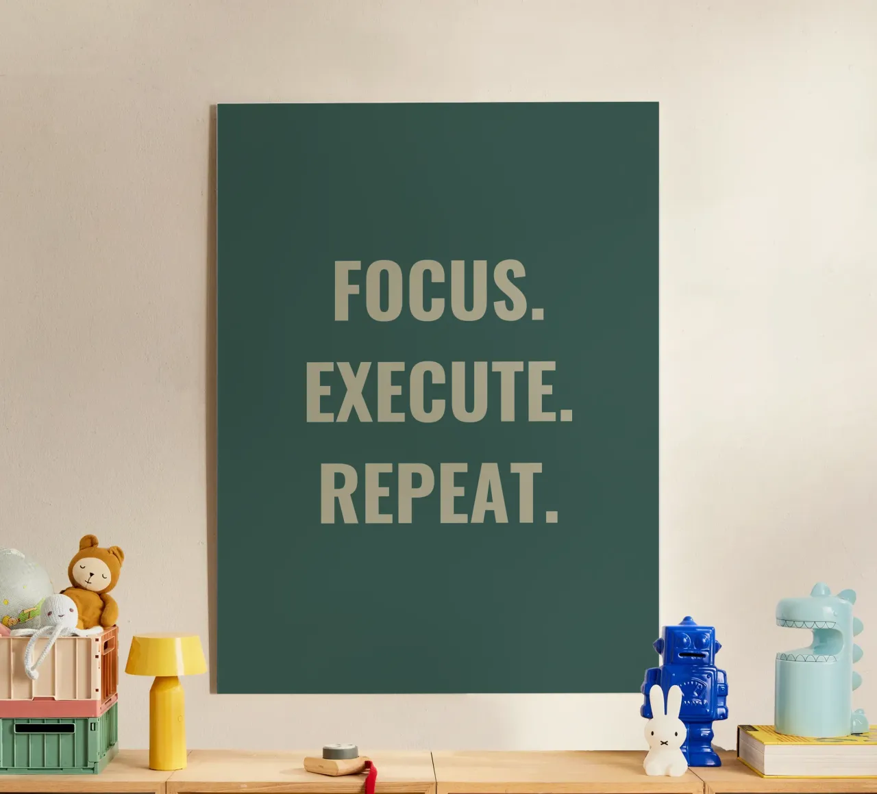 FOCUS. EXECUTE. REPEAT. plexiglas de Simple