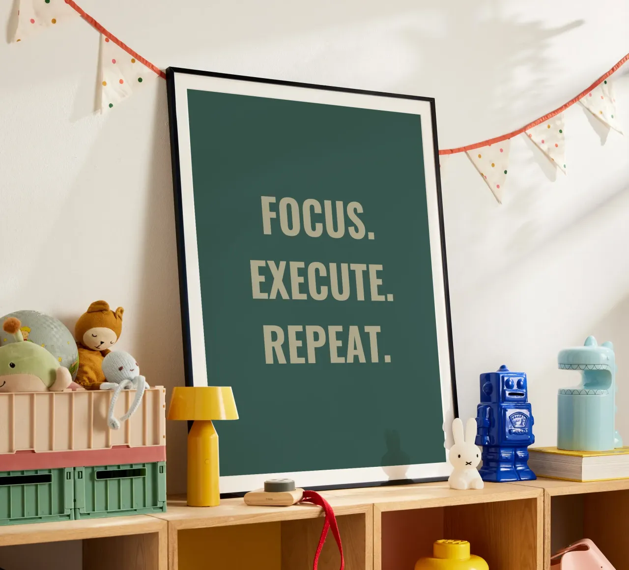 FOCUS. EXECUTE. REPEAT. poster by Simple