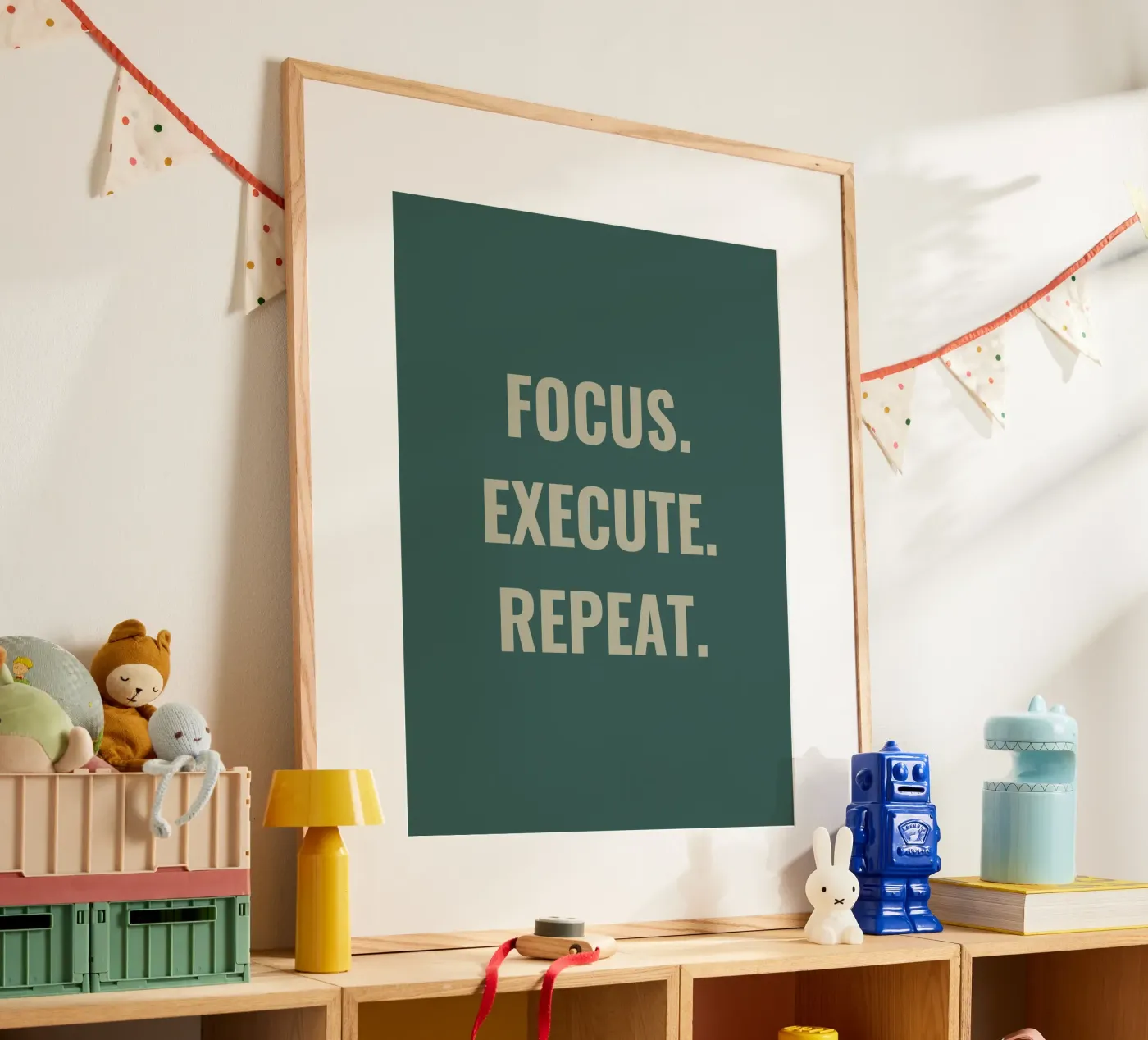 FOCUS. EXECUTE. REPEAT. poster by Simple