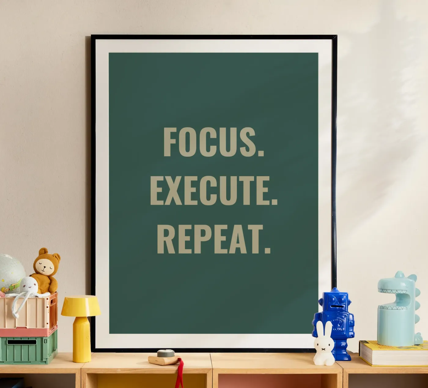 FOCUS. EXECUTE. REPEAT. poster by Simple