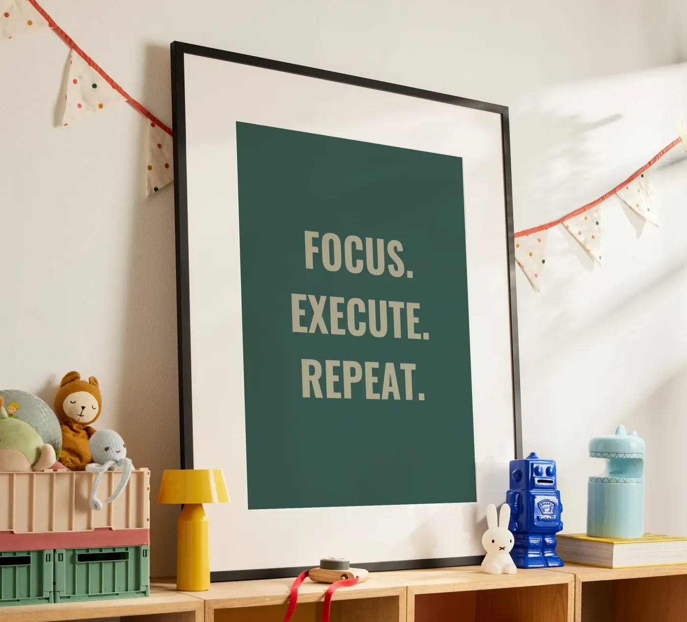 FOCUS. EXECUTE. REPEAT. poster by Simple