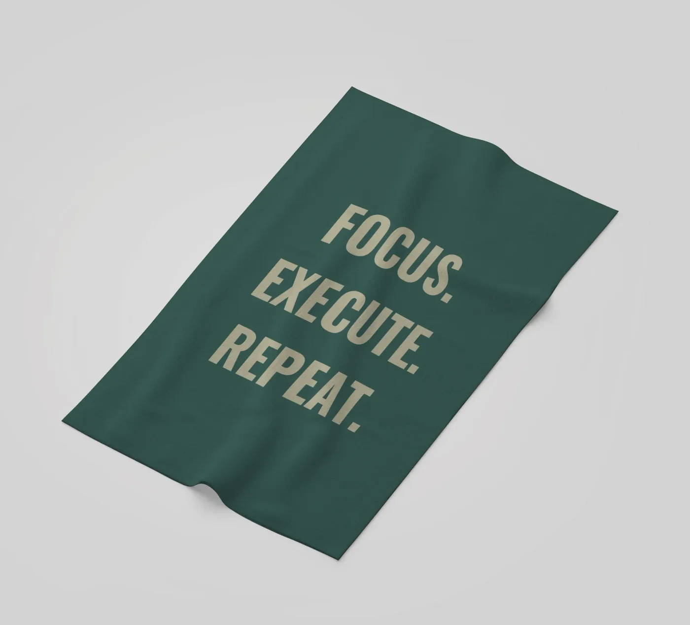 FOCUS. EXECUTE. REPEAT. beach towel by Simple